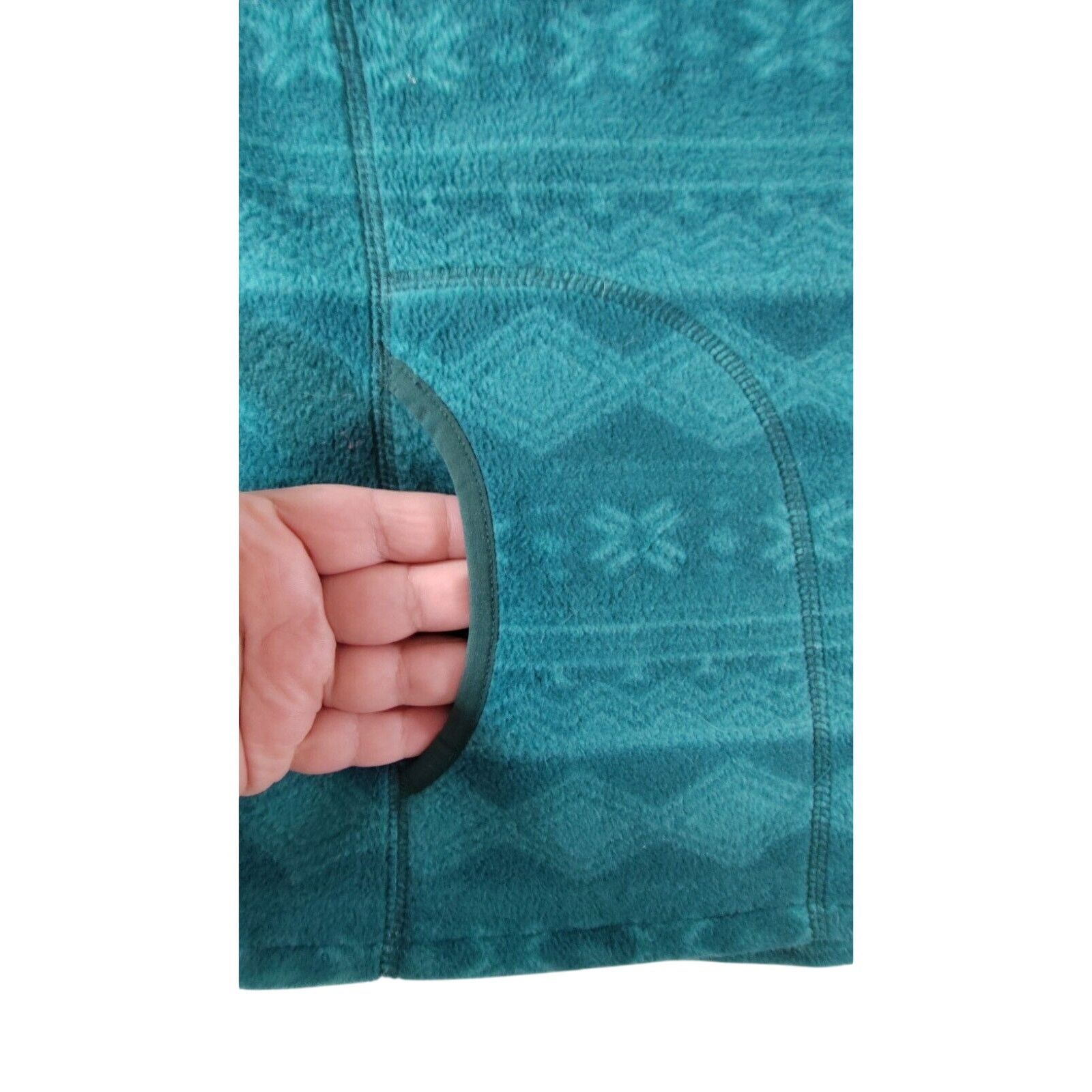 Woolrich Woolen Mills Woolrich Fleece Vest Green Womens Size Medium Full Zip Aztec Size M / US 6-8 / IT 42-44 - 11 Thumbnail