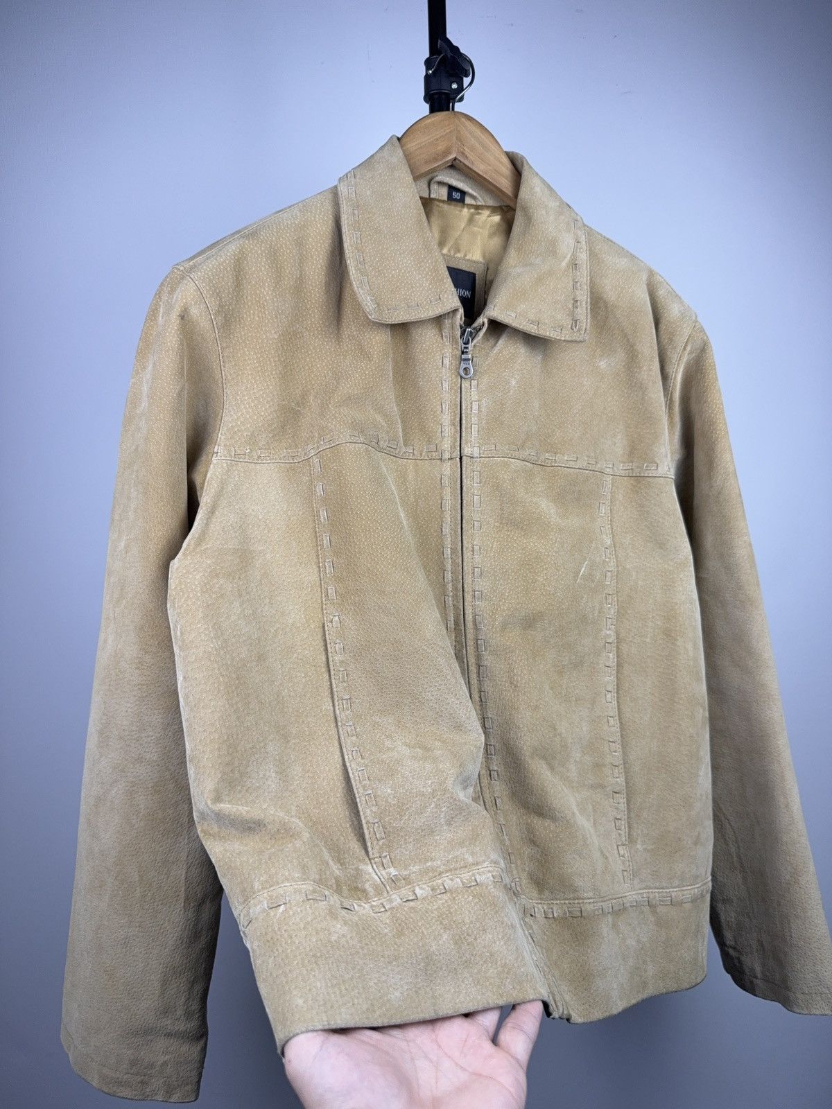 Vintage Vintage 90s Avant Garde Leather Biker MOTO Y2K Jacket Size US M / EU 48-50 / 2 - 4 Thumbnail