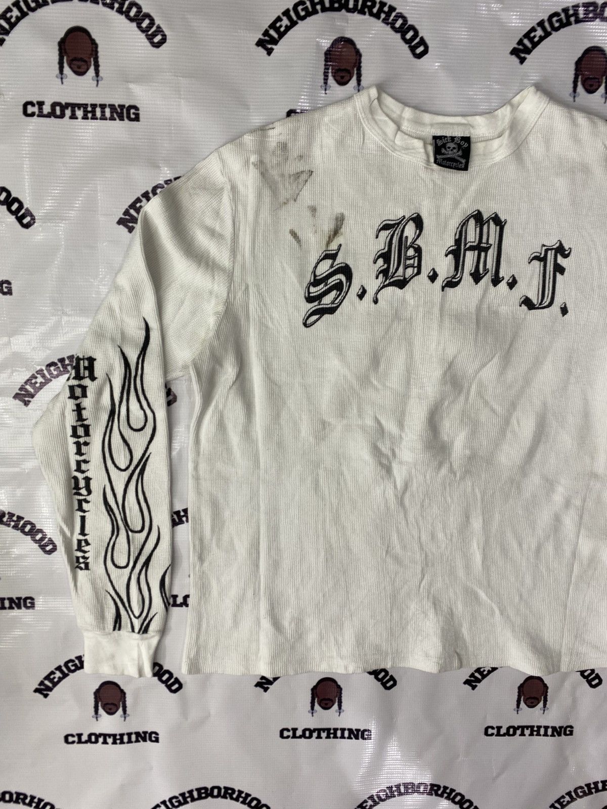 Vintage SICKBOY MOTORCYCLES VINTAGE THERMAL TEE. Size US L / EU 52-54 / 3 - 10 Thumbnail