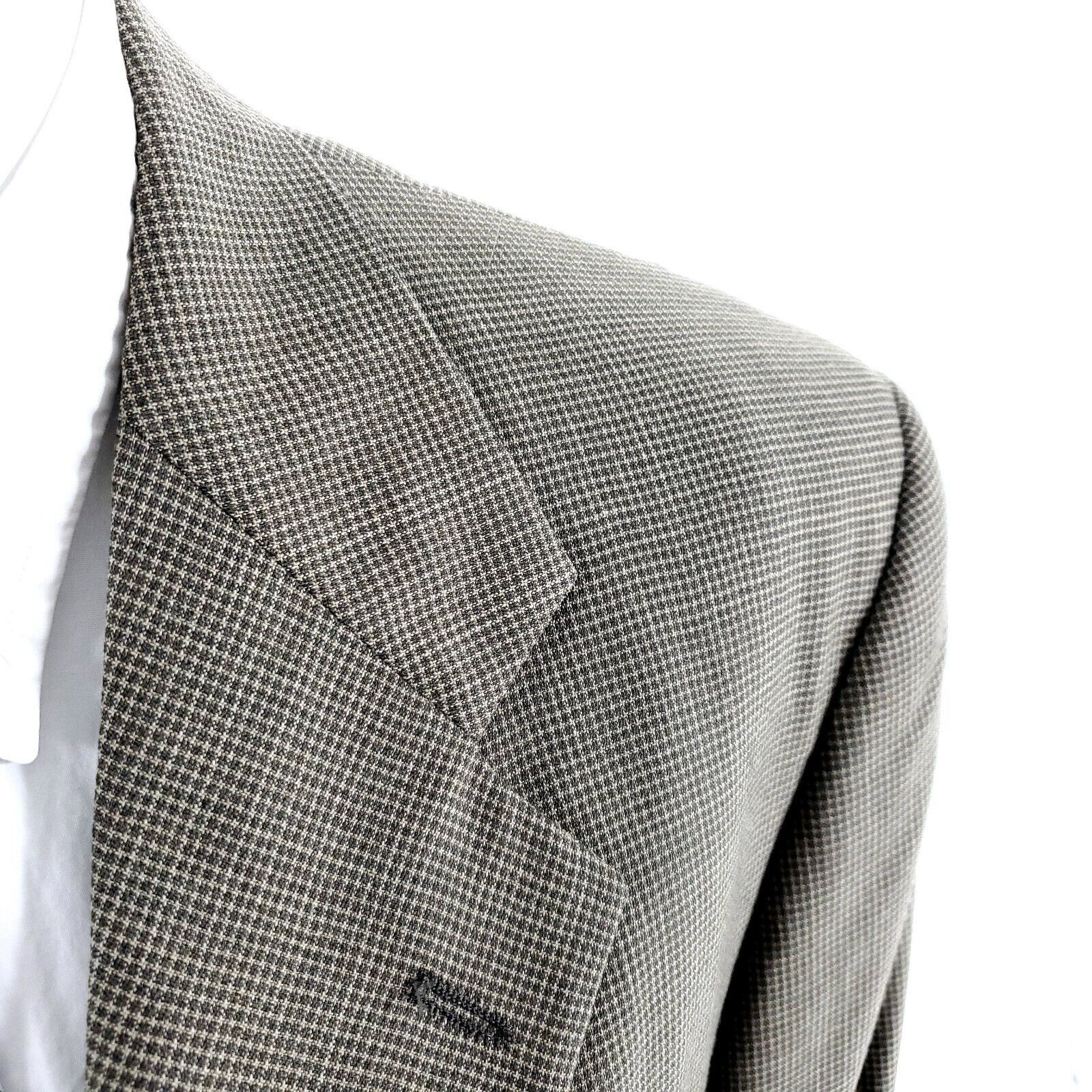 Givenchy Givenchy Monsieur Wool 3 Button Sport Coat 40R Green Tan Che Size 40R - 2 Thumbnail