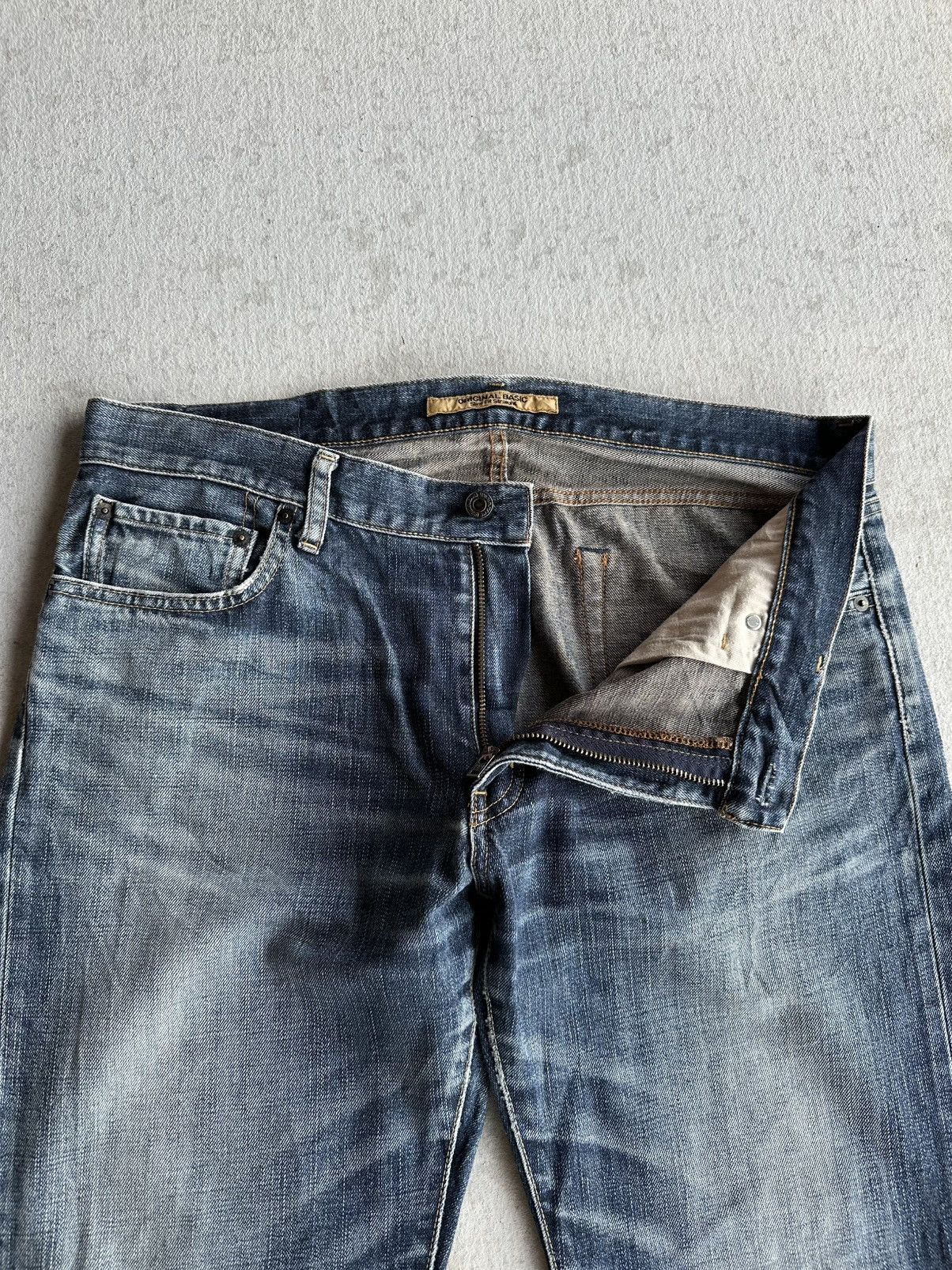 Fragment Design S-001 UNIQLO Japanese Brand Jeans Blue Washed Denim Pants Size US 36 / EU 52 - 8 Thumbnail