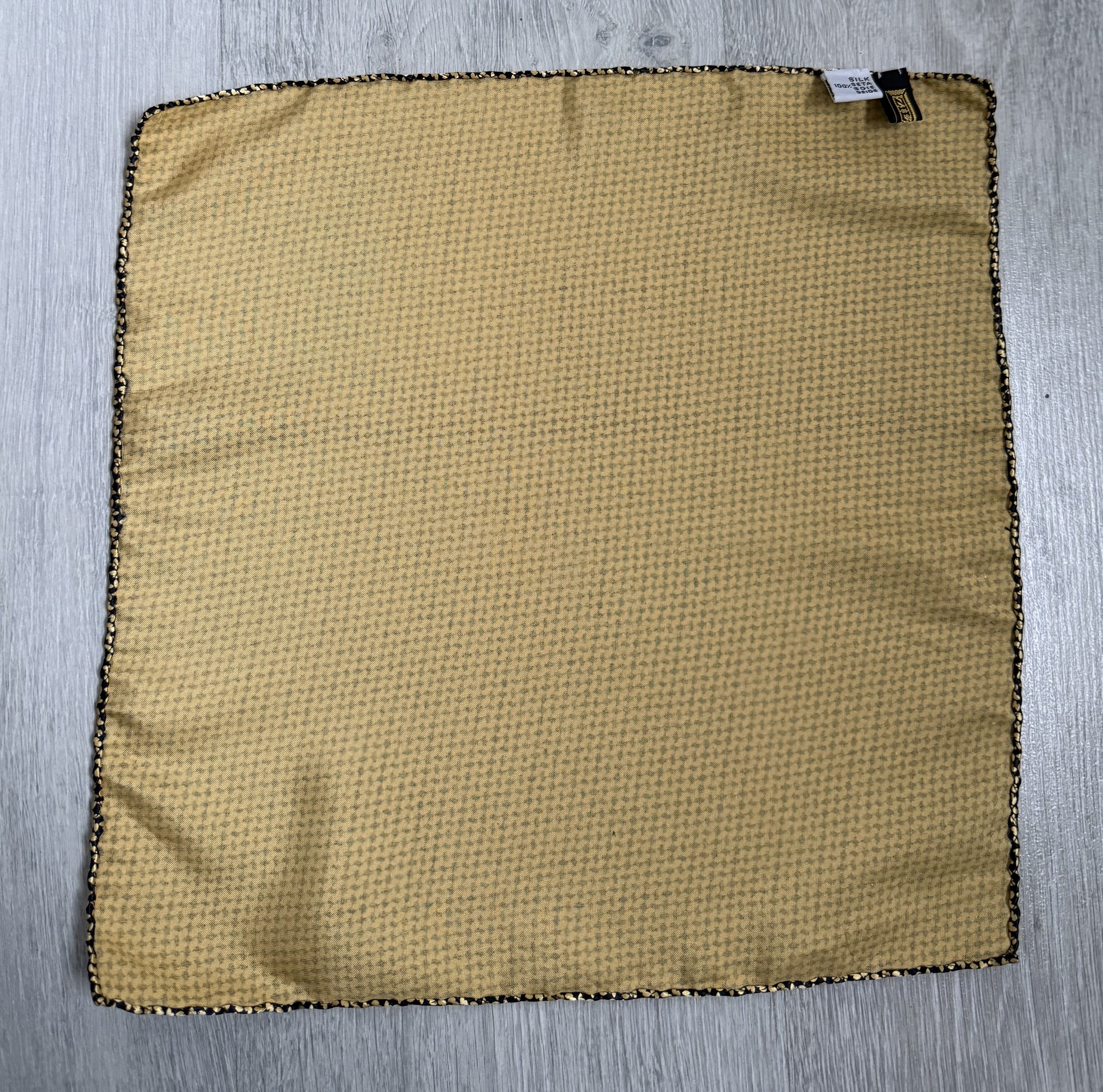 Zilli Zilli silk pocket square scarf gold Size ONE SIZE - 4 Thumbnail