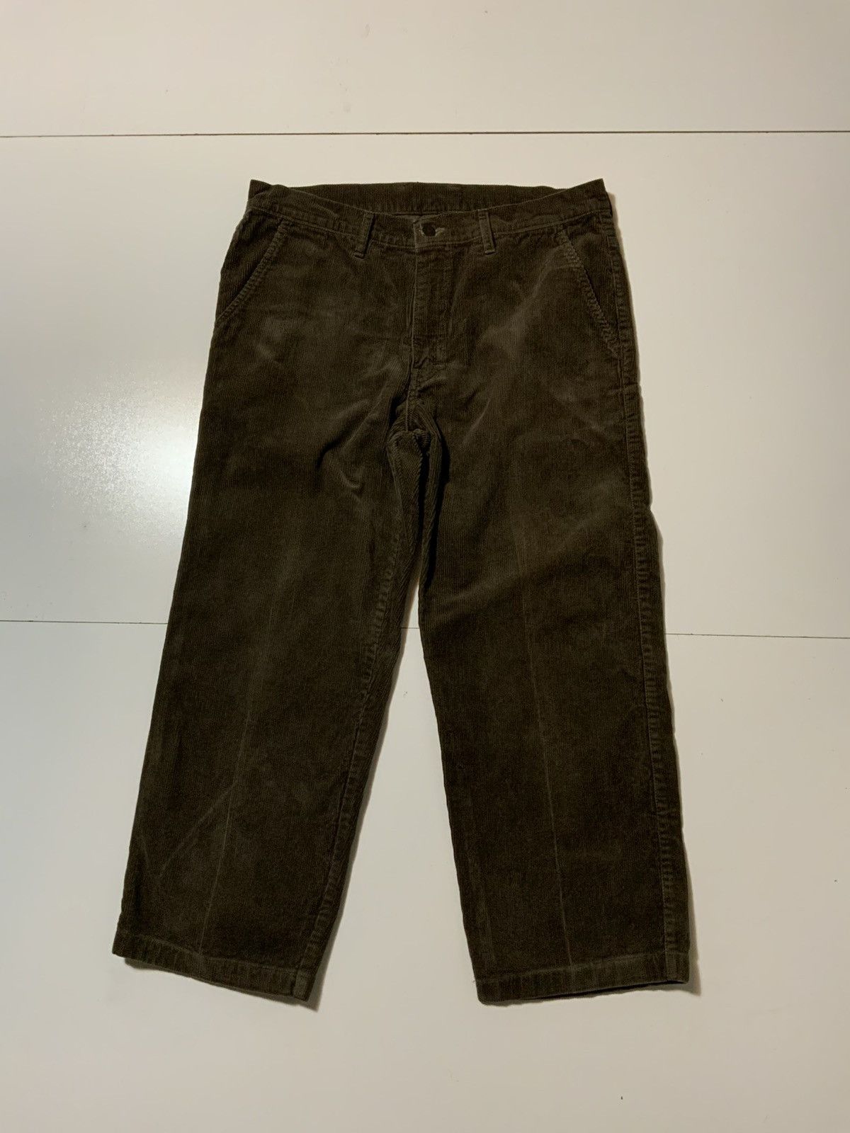 Levi's × Vintage Vintage 80s 90s Levis Corduroy Brown Cords YKK Zip Fit Pants Size US 34 / EU 50 - 1 Thumbnail