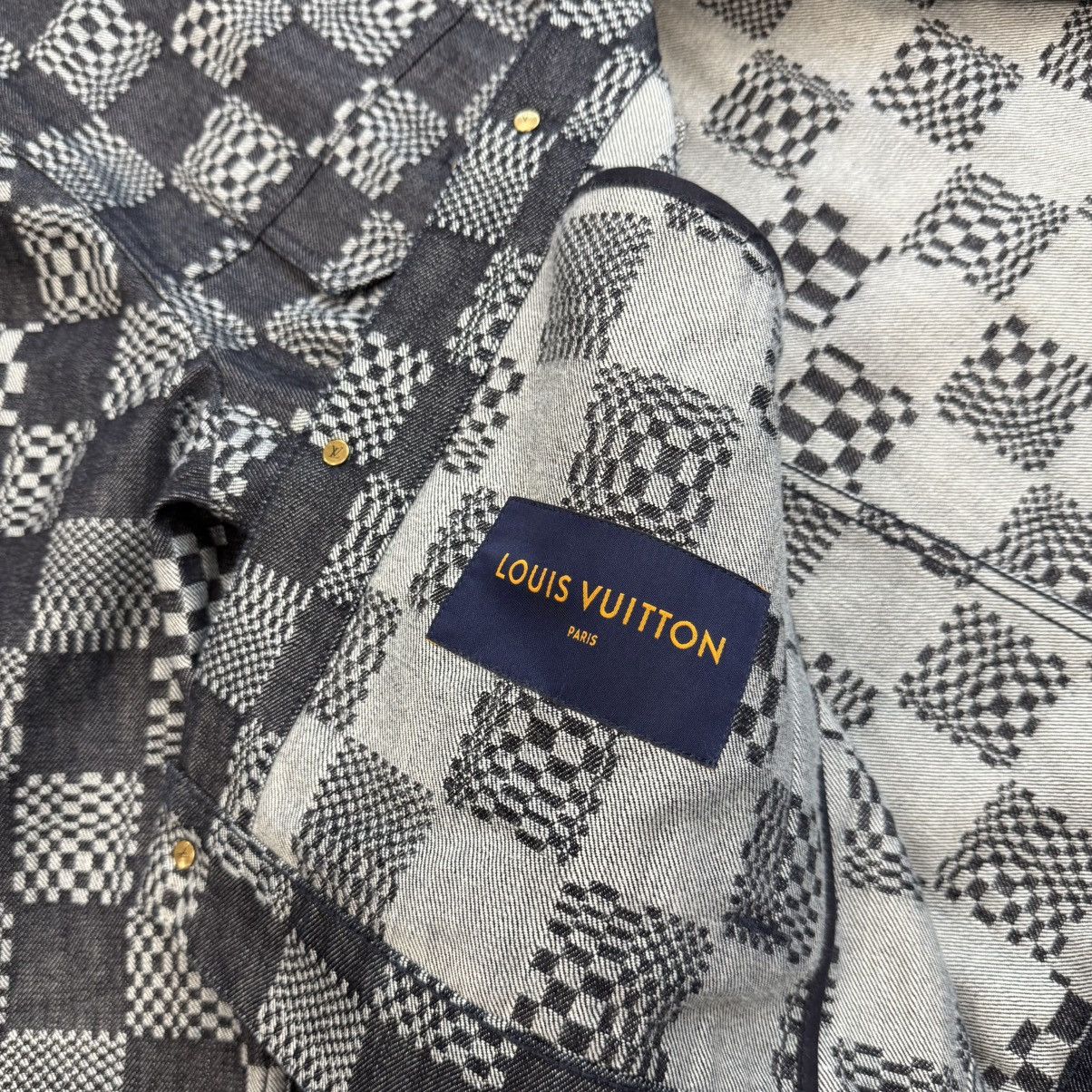 Louis Vuitton Louis Vuitton Distorted Damier Denim Jacket And Pants Set Size US L / EU 52-54 / 3 - 4 Thumbnail