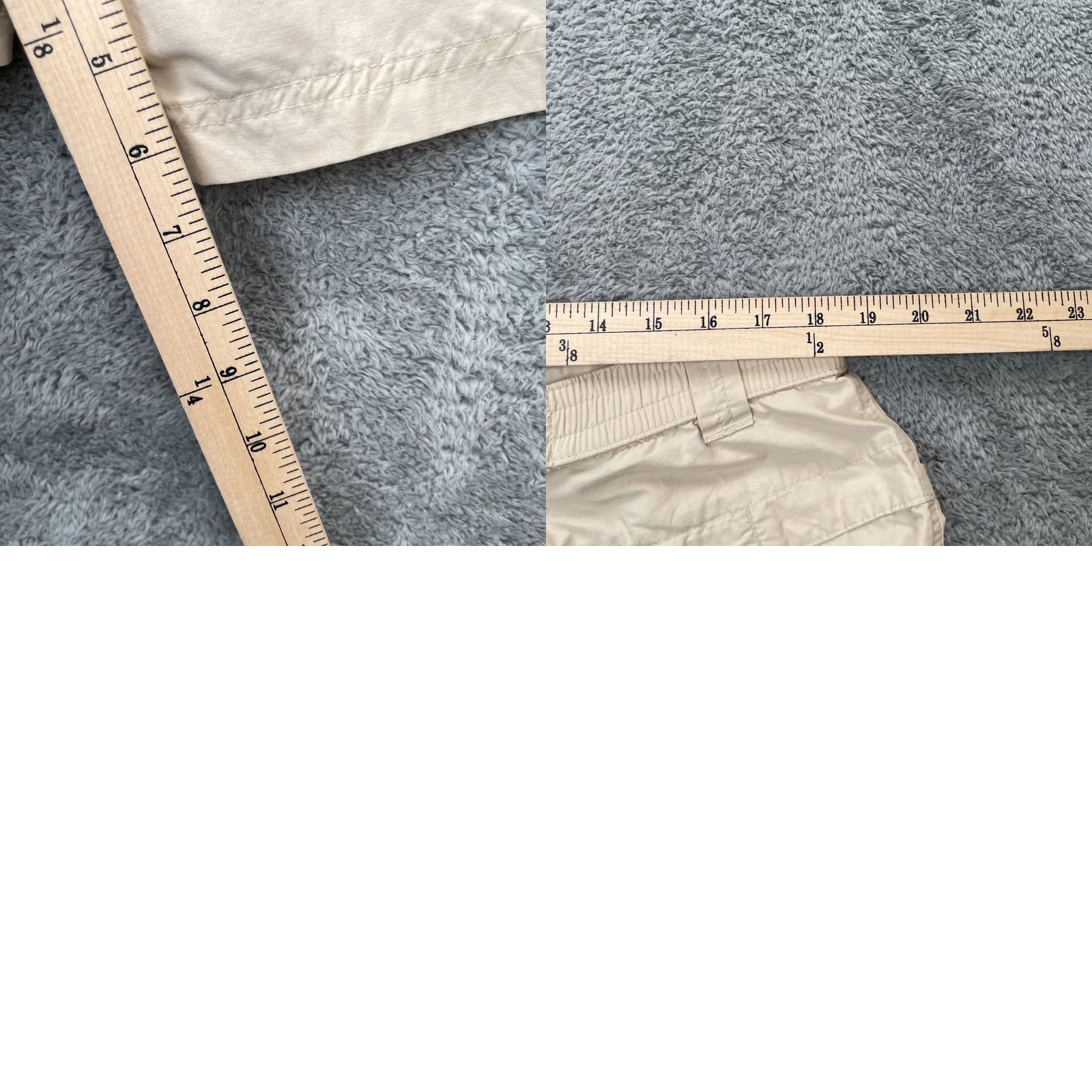 Vintage VTG Columbia Shorts Womens XL Beige Cargo Utility Ripstop Cotton Hiking Size 40" / US 18 - 8 Thumbnail