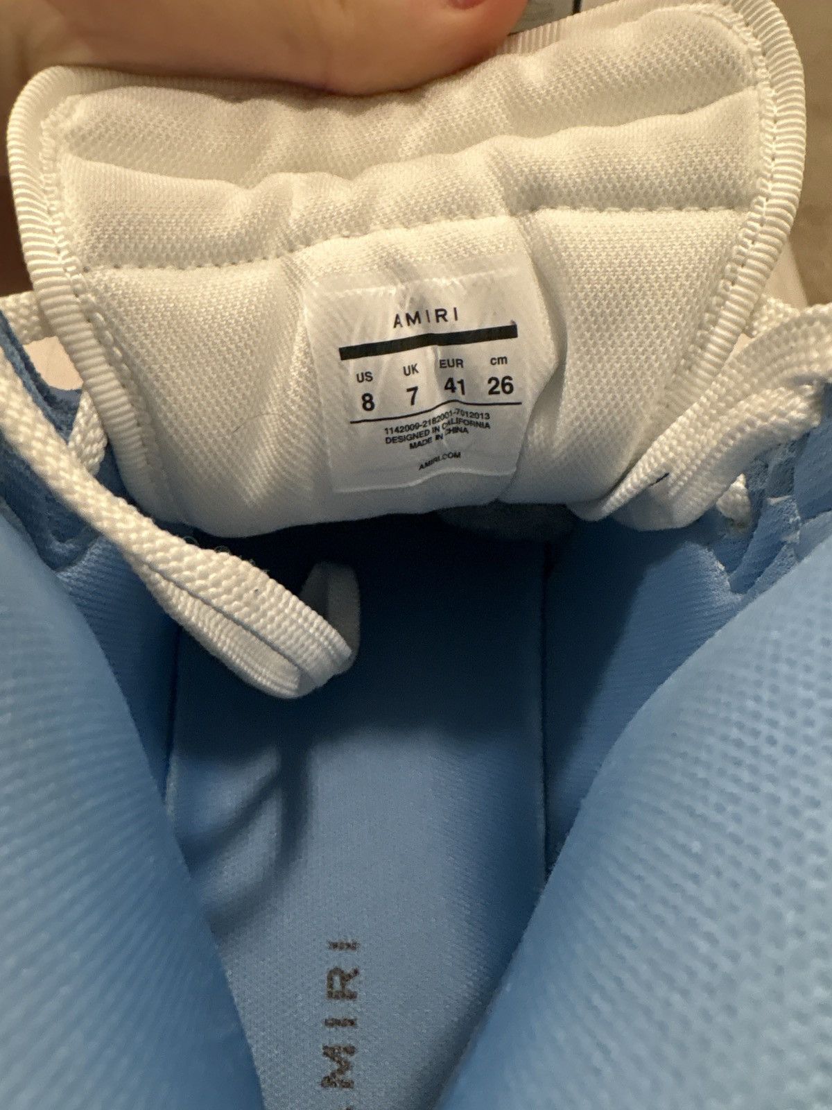 Amiri Amiri skelt high top powder blue/ white Size US 8 / EU 41 - 7 Thumbnail