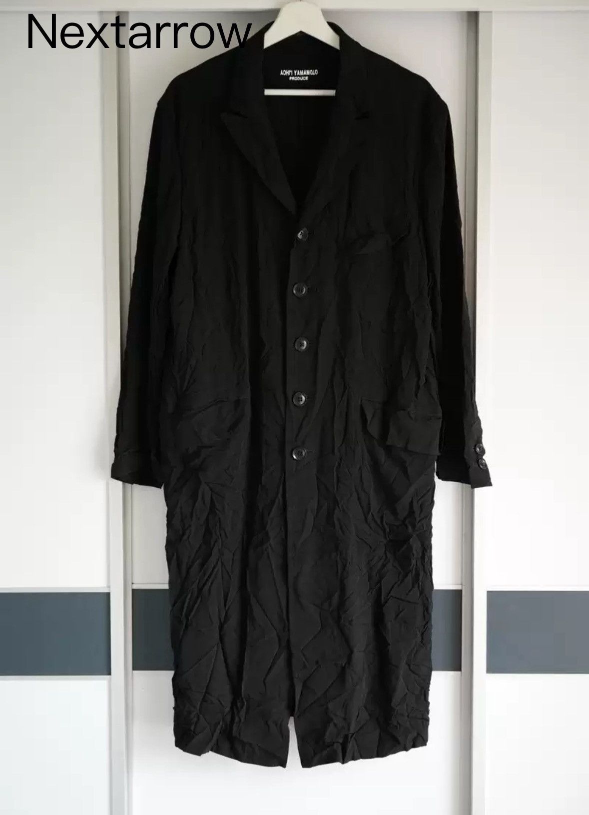Yohji Yamamoto Yohji Yamamoto 19aw triacetate pleated coat 2412-Nextarrow Size US M / EU 48-50 / 2 - 1 Thumbnail