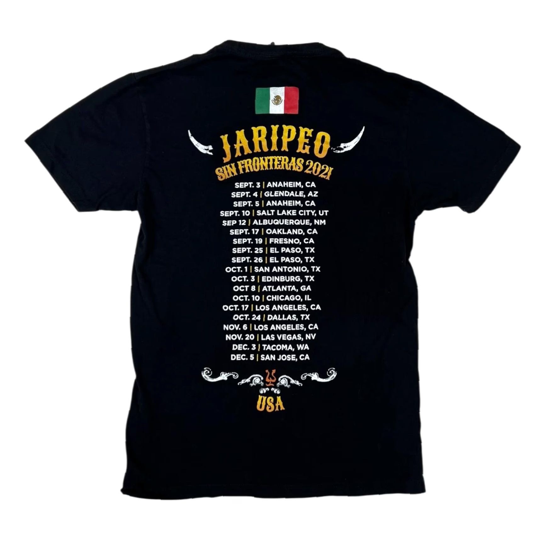 Next Level Pepe Aguilar Jaripeo Sin Fronteras 2021 Shirt Women's Medium Black Tour Size M / US 6-8 / IT 42-44 - 3 Thumbnail