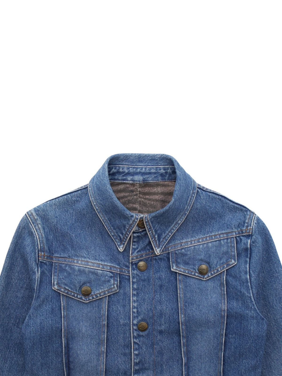 Just Cavalli Vintage Just Cavalli asymmetrical denim jacket Size S / US 4 / IT 40 - 3 Thumbnail