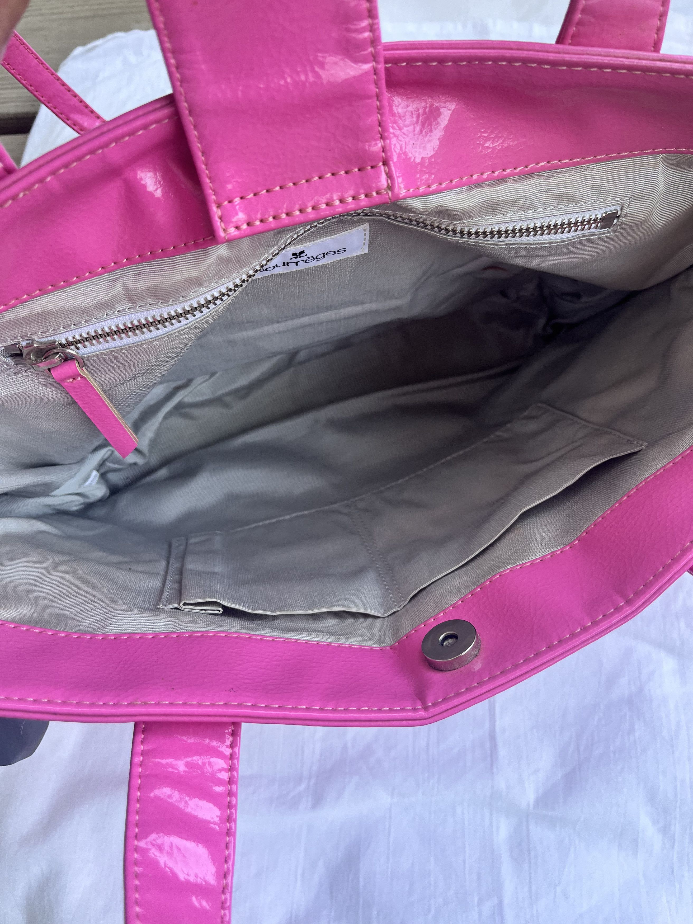 Courreges Pink vinyl Courreges bag with shoulder strap Size ONE SIZE - 3 Thumbnail