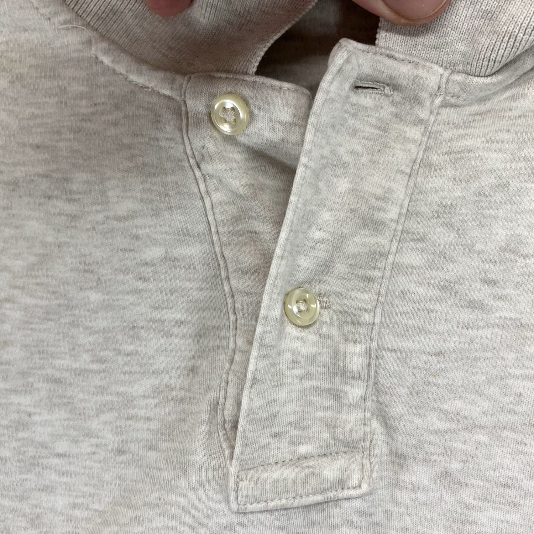 Polo Ralph Lauren Vintage Polo Ralph Lauren Men’s Polo Shirt 2XL Short Sleeve Cotton Light Oatmeal Navy Logo Classic Size US XXL / EU 58 / 5 - 6 Thumbnail