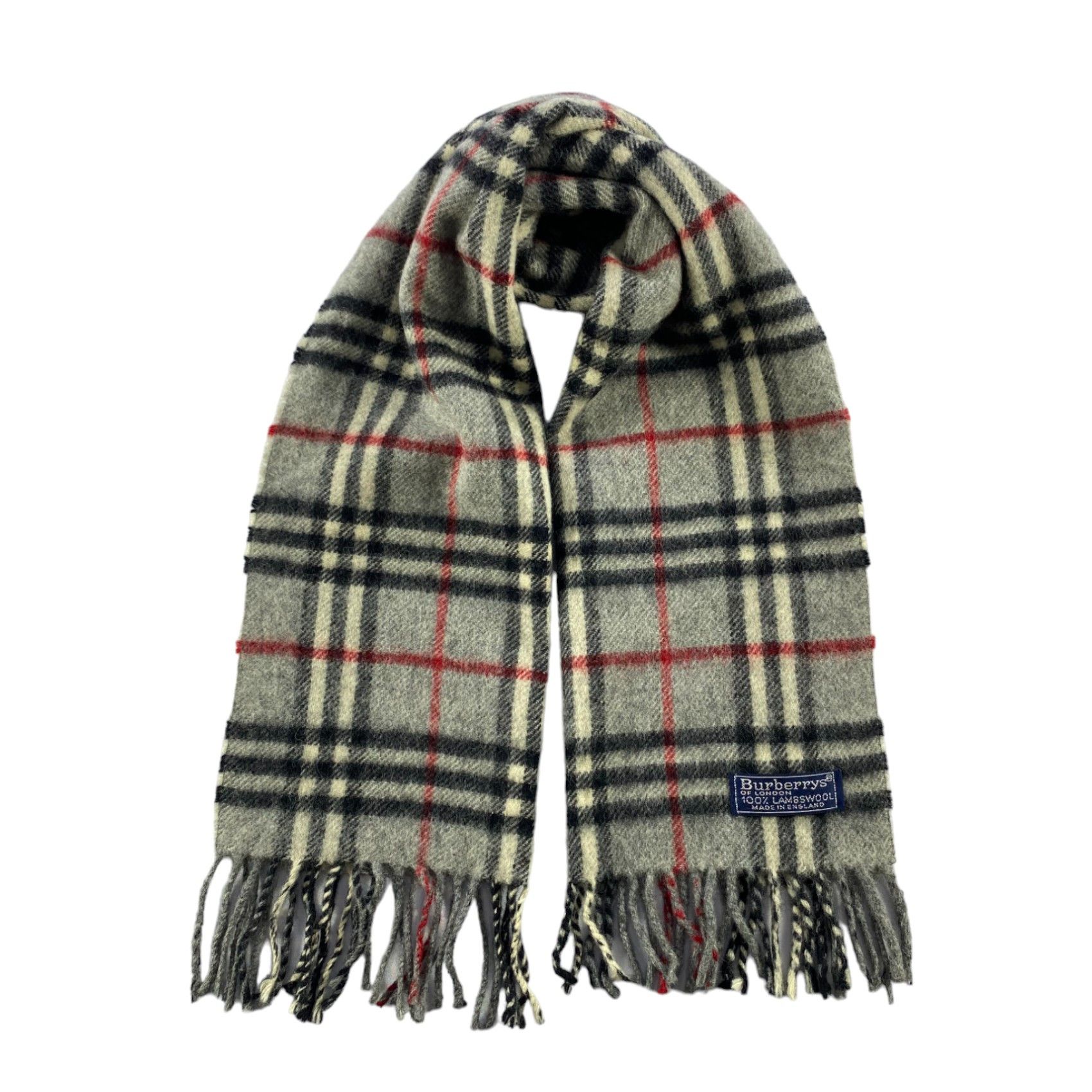 Burberry × Vintage Burberry Scarf / Muffler / Neckwear - WW961 Size ONE SIZE - 1 Thumbnail