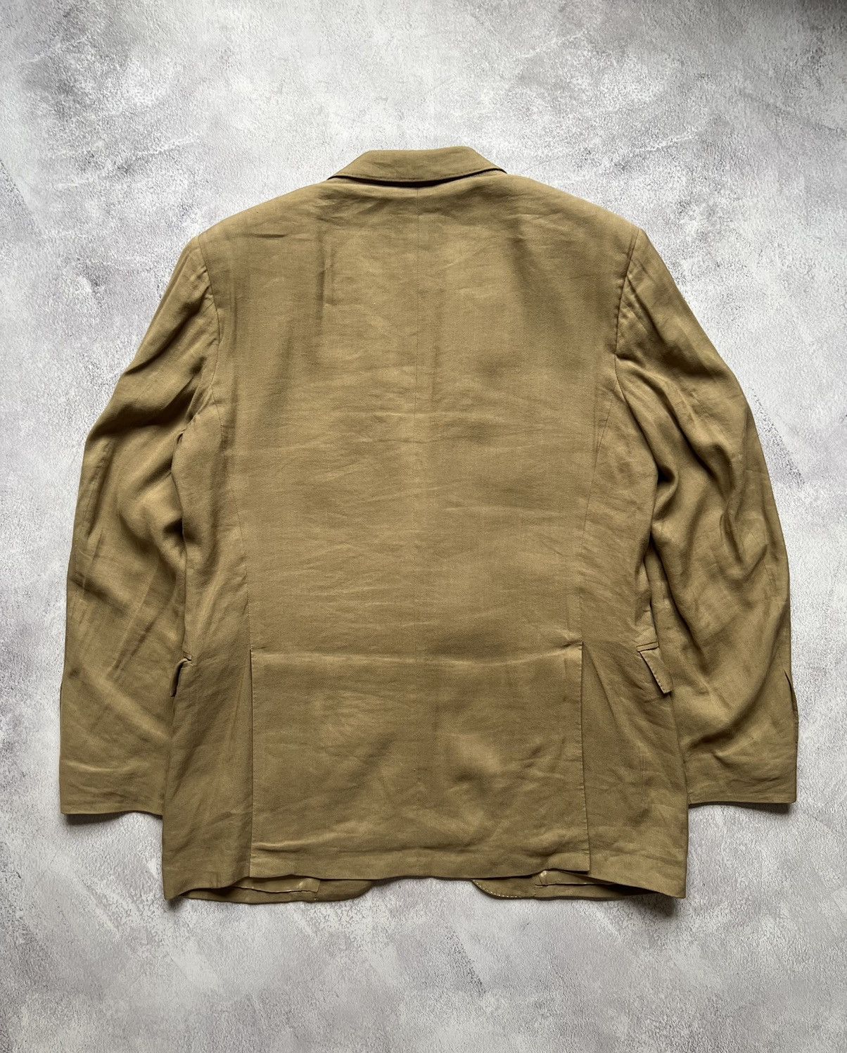 Polo Ralph Lauren Vintage 90s Polo Ralph Lauren Linen/Viscose Blazer Size L Size 50R - 7 Thumbnail