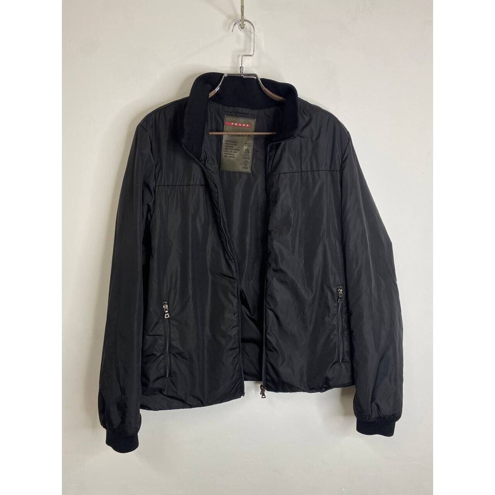 Prada RARE Vintage Prada Nylon Black Light Jacket Art.SGV693