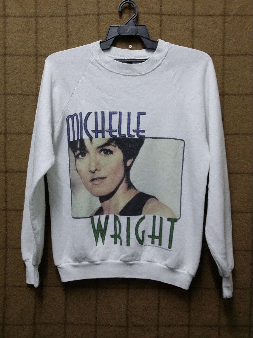 Fruit Of The Loom VINTAGE 90'S MICHELLE WRIGHT CANADIAN ARTISTS SWEATSHIRT Size US L / EU 52-54 / 3 - 1 Thumbnail