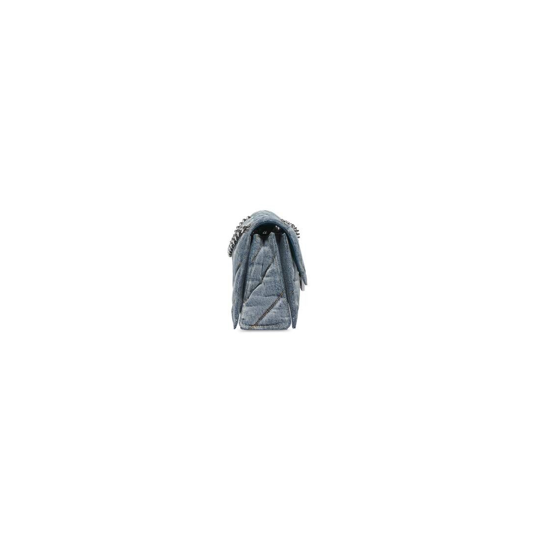 Balenciaga o1mt1gz0226 Size: OS / Crush Small Chain Bag In Blue Size ONE SIZE - 5 Thumbnail