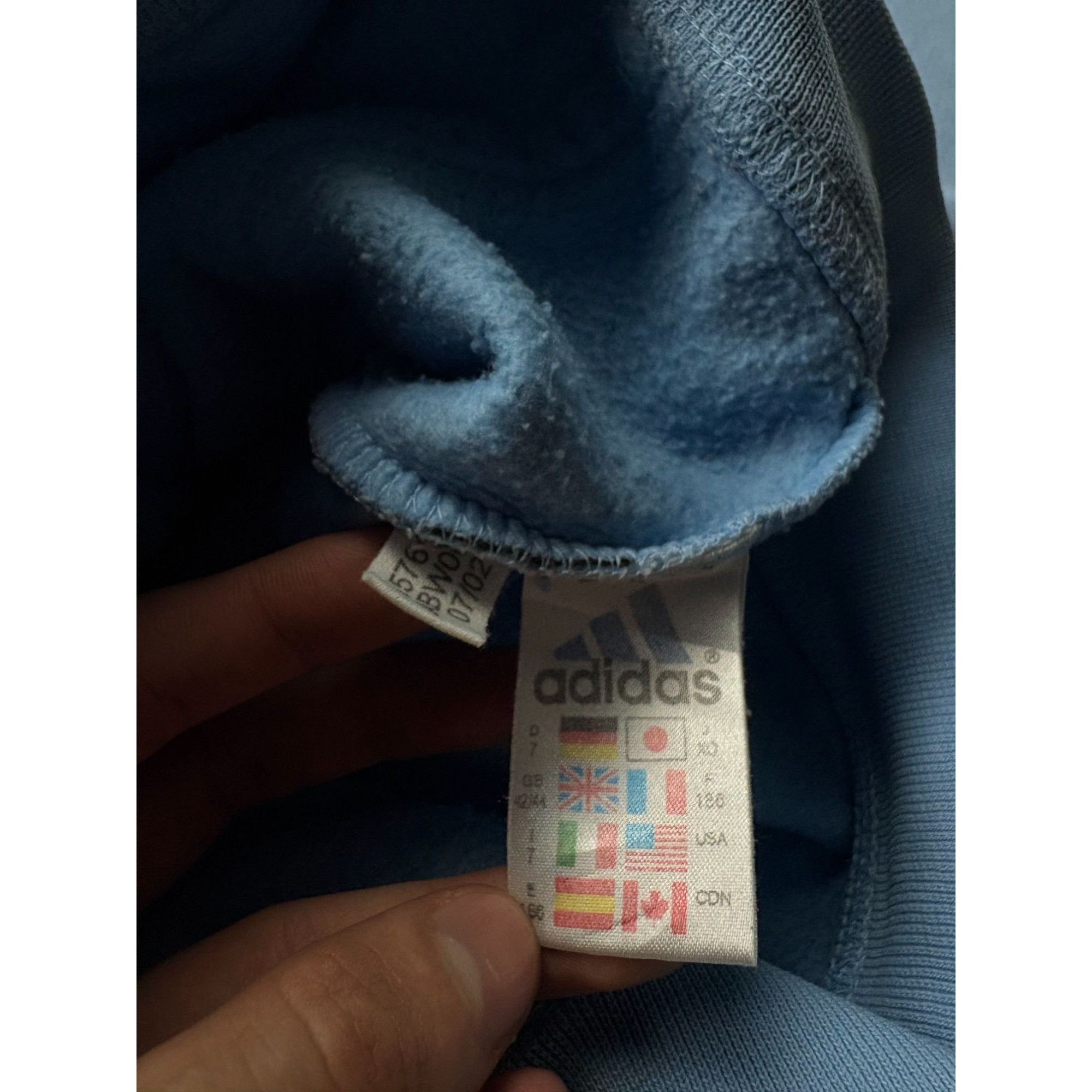 Adidas Vintage Adidas Full-Zip Hoodie – Baby Blue Retro Aesthetic Size US L / EU 52-54 / 3 - 7 Thumbnail