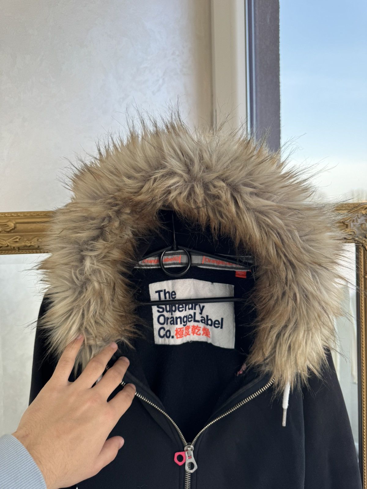 Superdry Vtg Y2K If6was9 LGB Goa Vibe Superdry Japan fur zip Hood Size S / US 4 / IT 40 - 4 Thumbnail