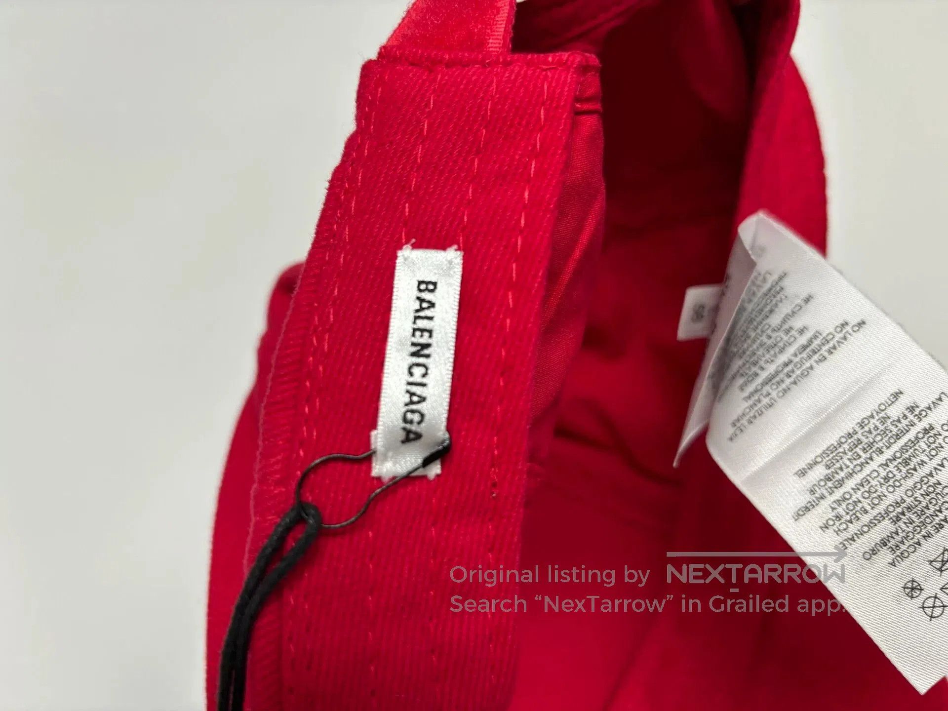 Balenciaga balenciaga red cotton baseball cap for men. Size ONE SIZE - 3 Thumbnail