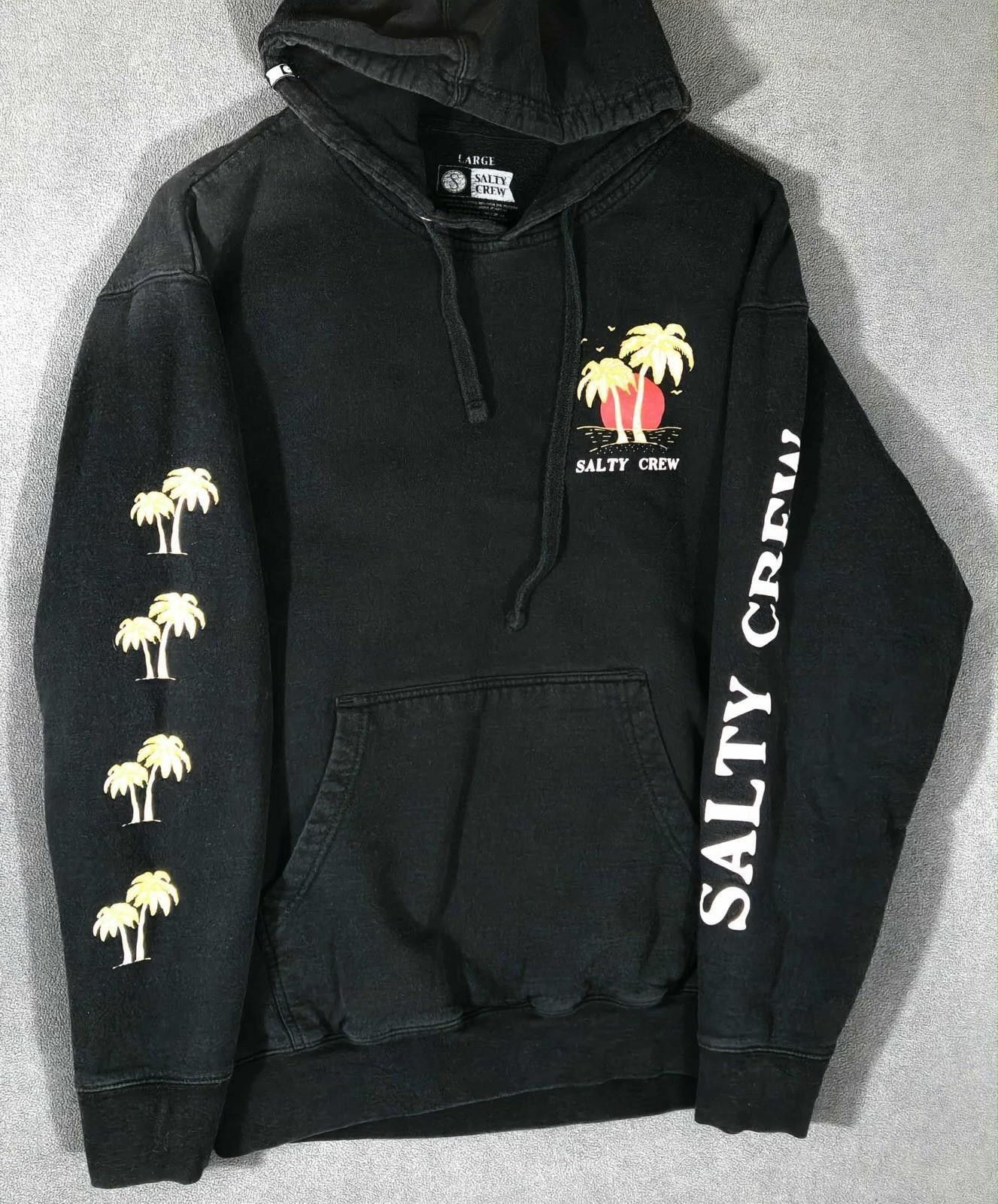 Other Salty Crew Hoodie Black Palm Tree Sunset Graphic Size L#4 Size US L / EU 52-54 / 3 - 1 Thumbnail