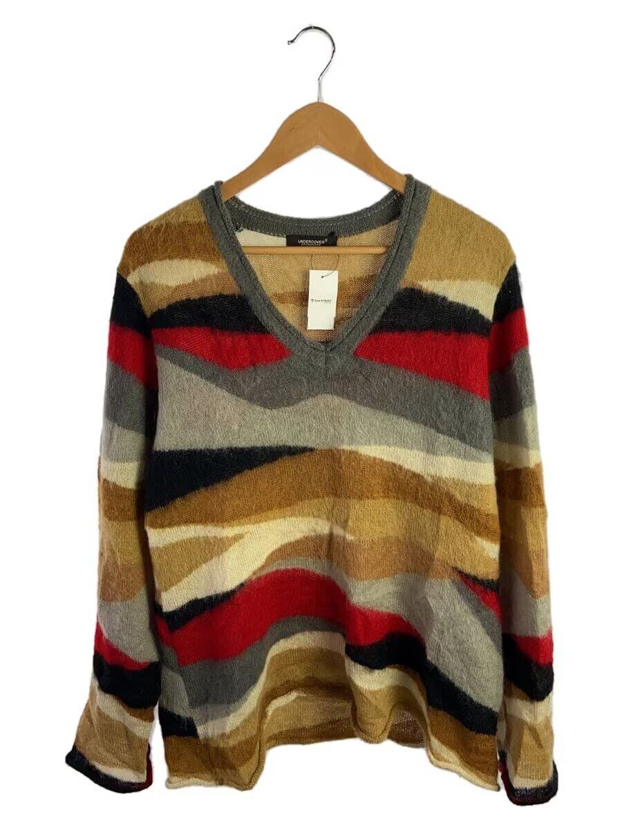 Undercover Pattern Mohair Knit Sweater Size US L / EU 52-54 / 3 - 1 Thumbnail