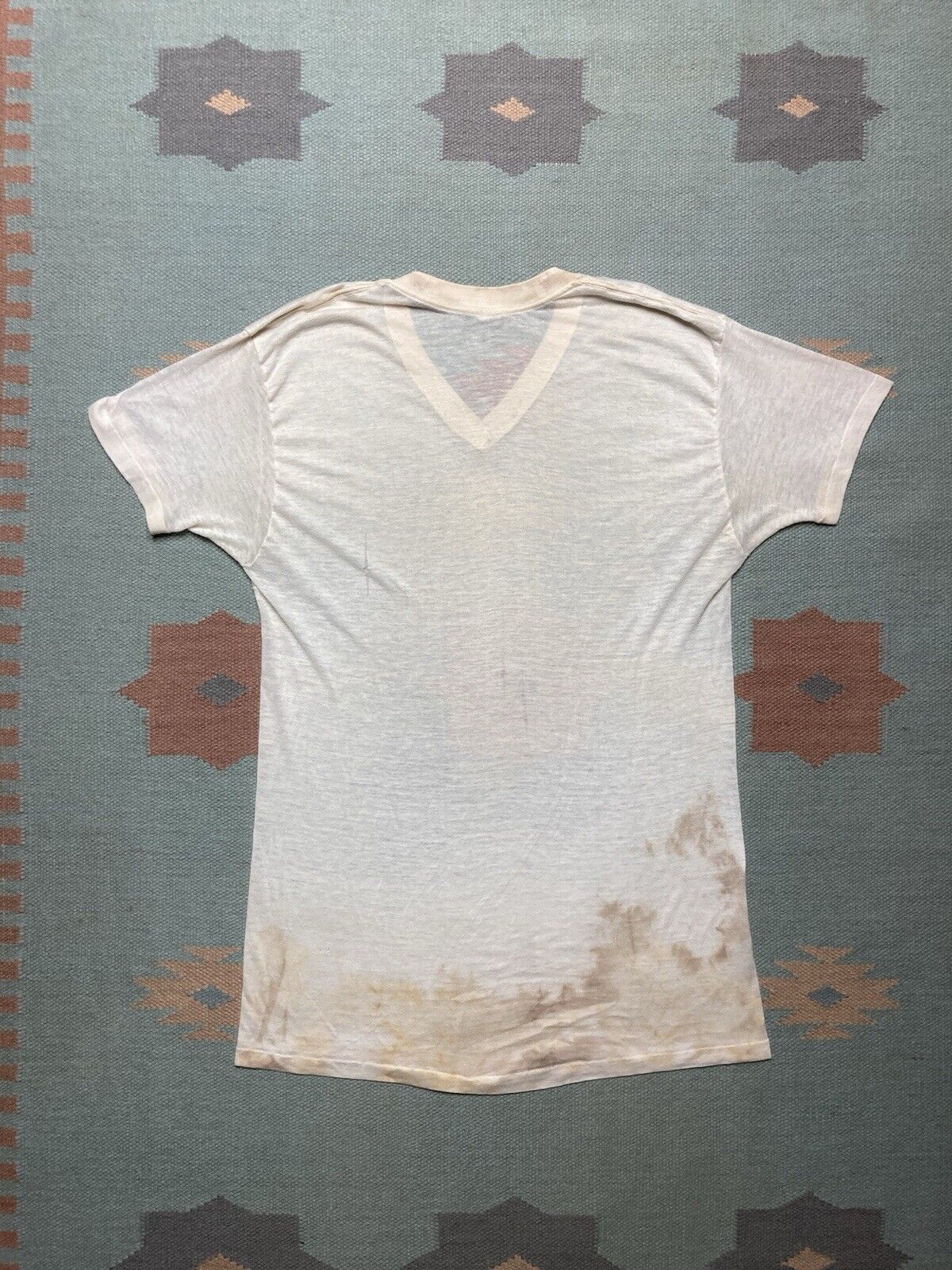 Towncraft × Vintage 60s blank white t shirt v neck Penney’s Towncraft grunge XL Size US XL / EU 56 / 4 - 7 Thumbnail