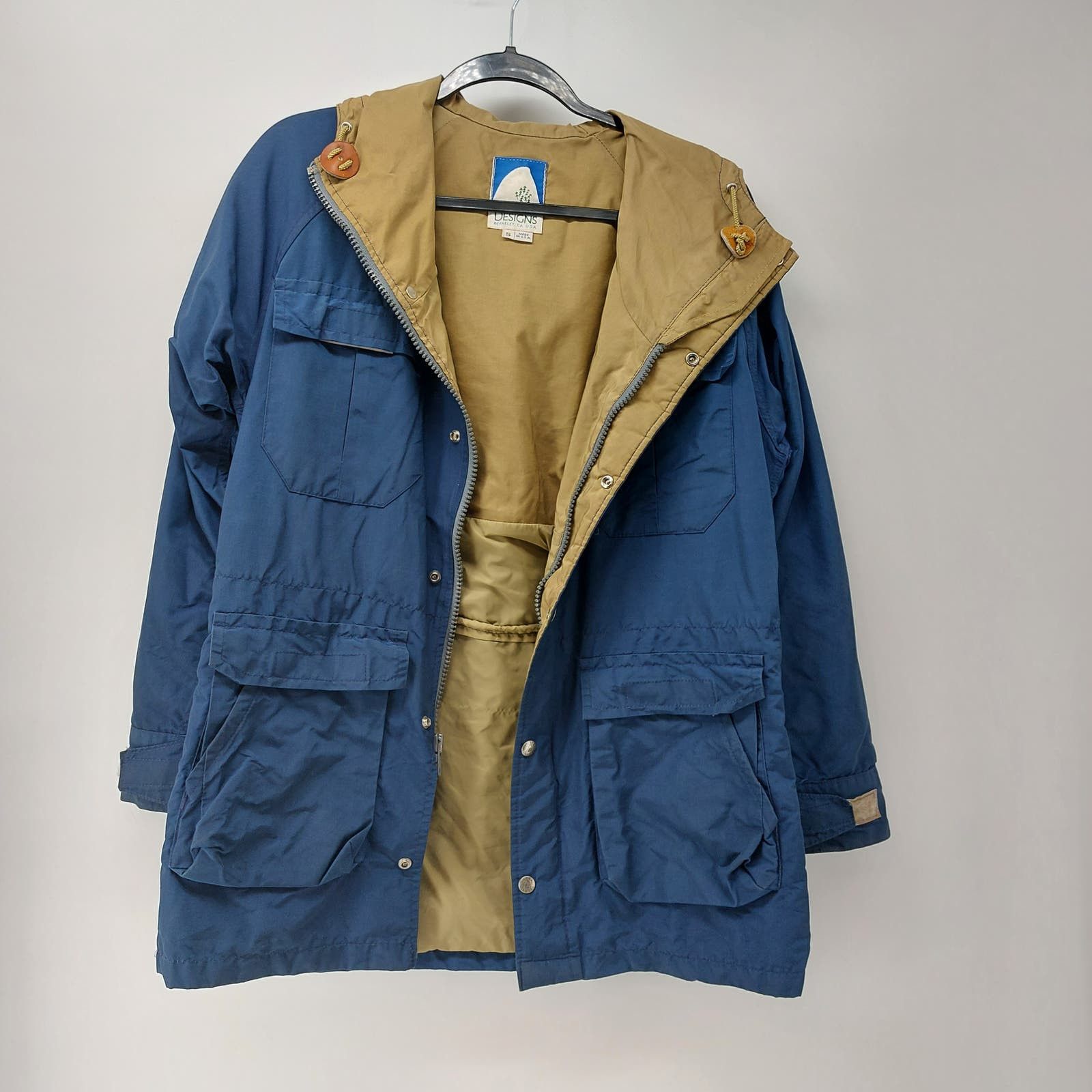image of Vintage Sierra Designs Usa Blue Outdoors Jacket Parka Coat S, Men's (Size Small)