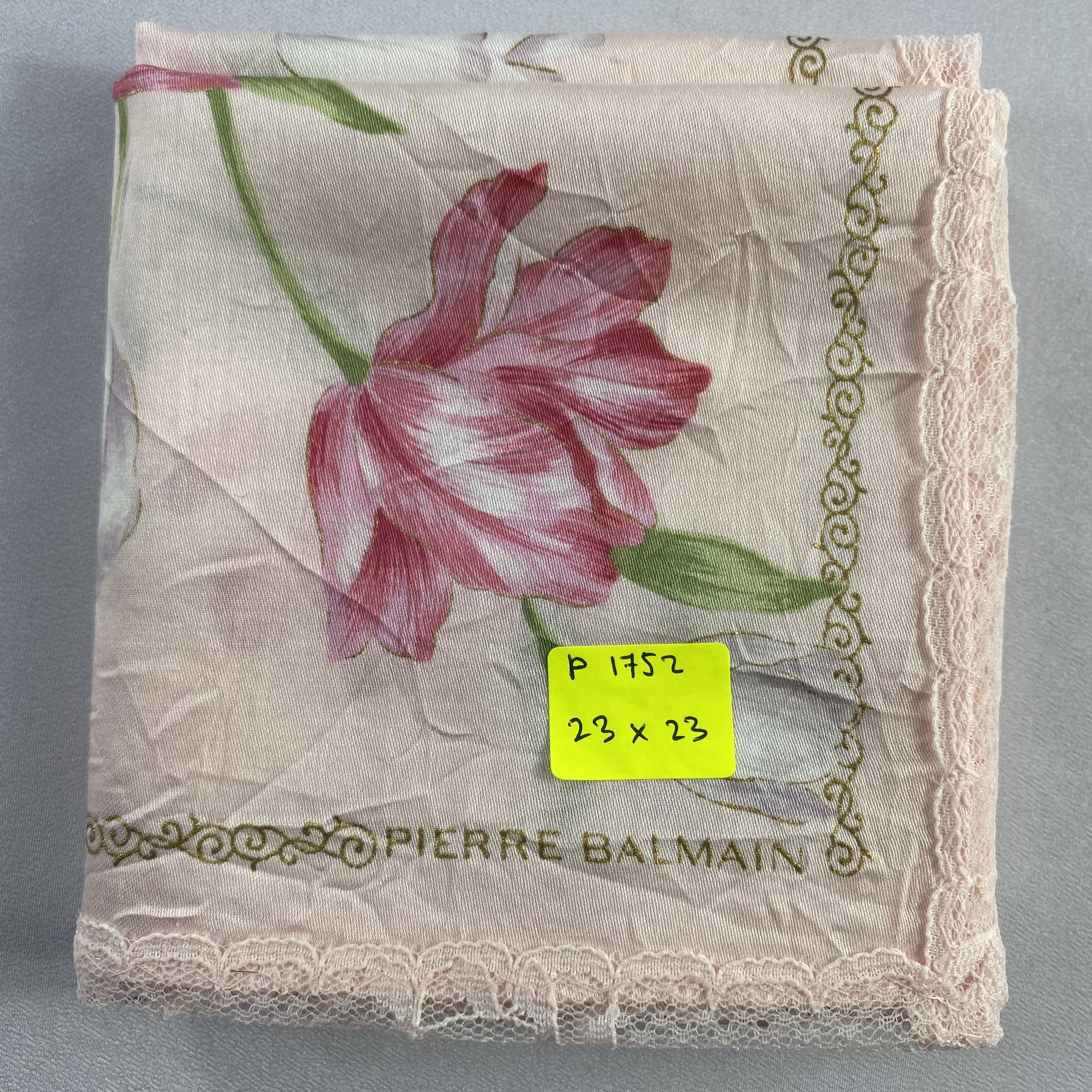 Pierre Balmain × Vintage Pierre Balmain Bandana/ Handkerchief / Neckerchief-P1752 Size ONE SIZE - 6 Thumbnail