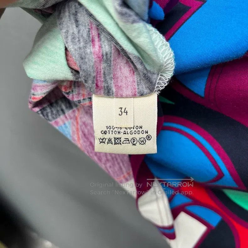 Hermes Hermes Full Print Color Block Short Sleeve Size XXS / US 00 / IT 34 - 4 Thumbnail