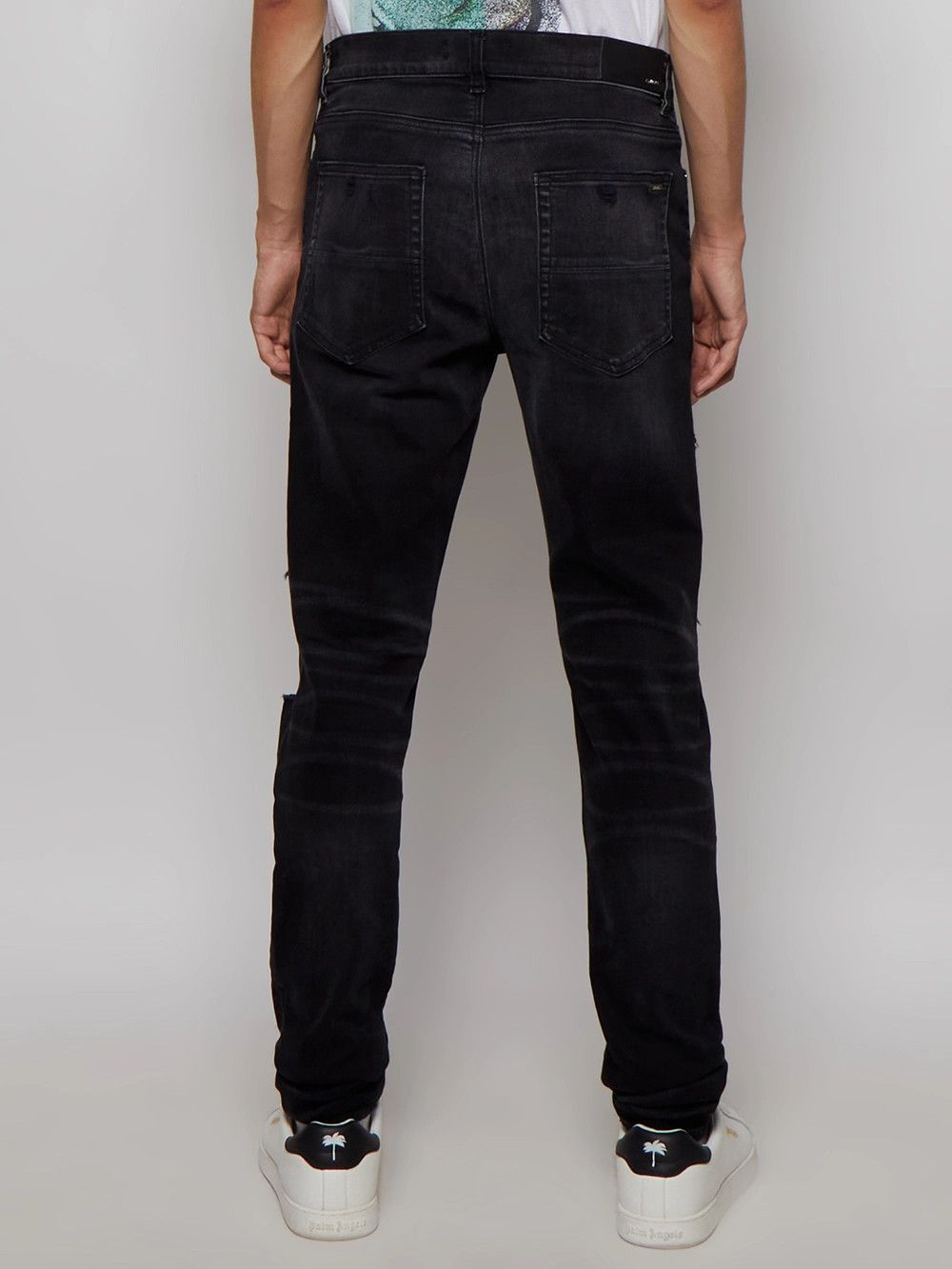 Amiri o1mle0426 Tie Dye Bandana Thrasher Jeans in Aged Black Size US 36 / EU 52 - 4 Thumbnail
