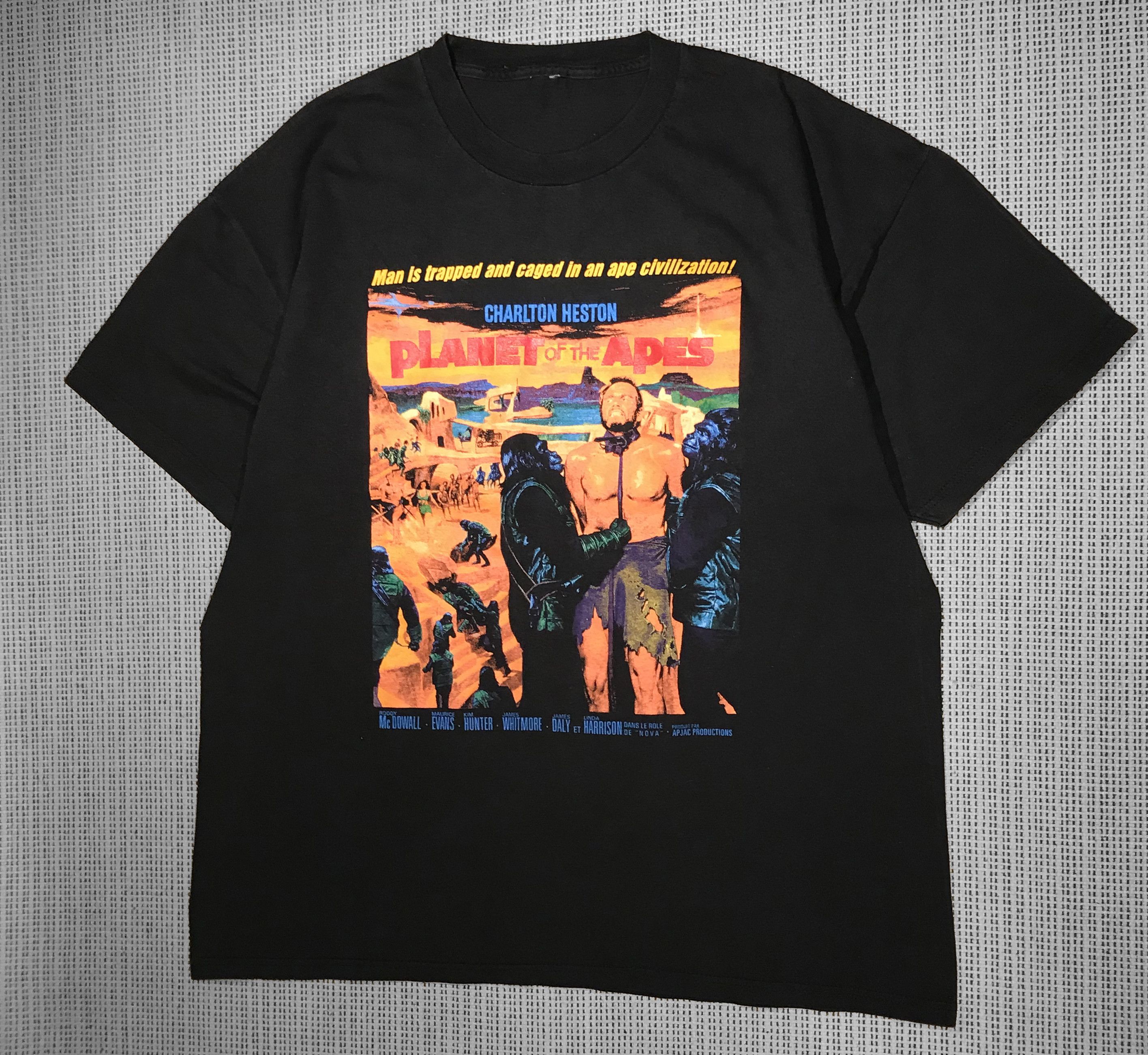 Fruit Of The Loom Vintage 90s T-shirt *RARE* ‘Planet of the Apes’ (XL) Size US XL / EU 56 / 4 - 1 Thumbnail