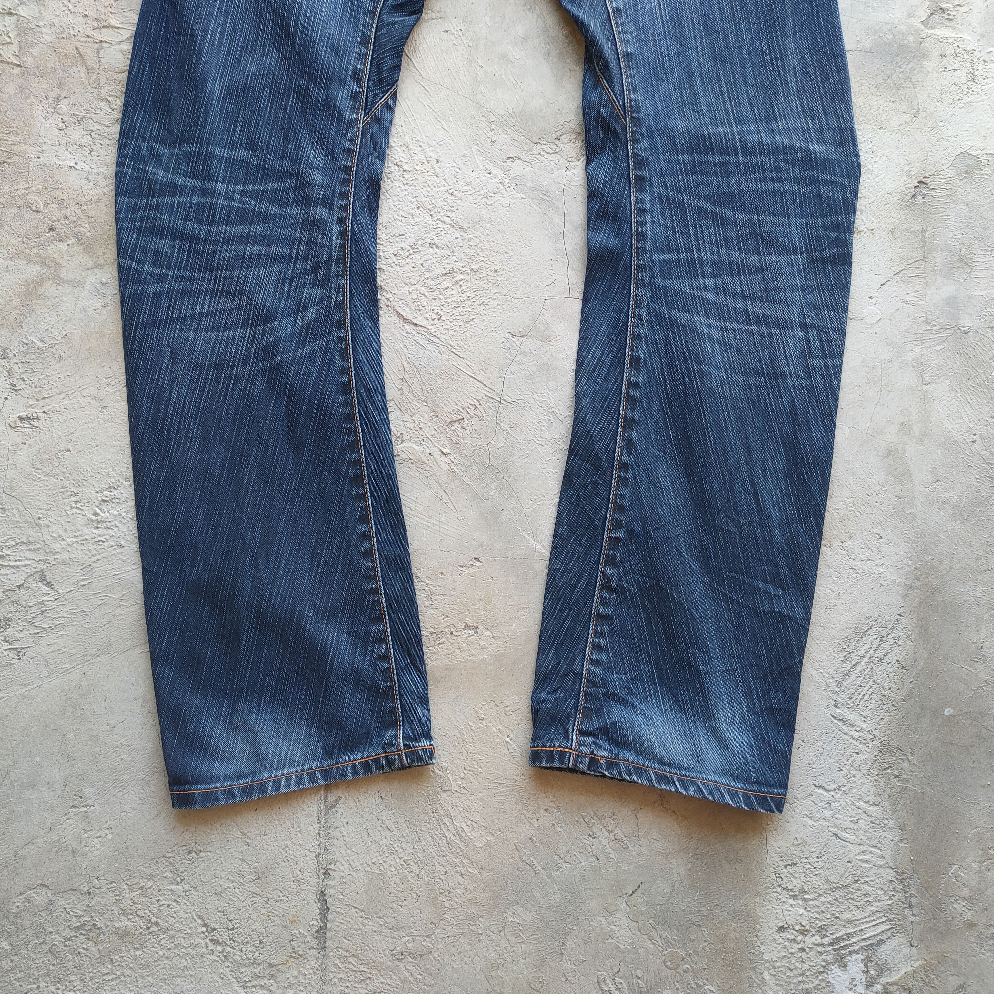 Edwin W30 VINTAGE EDWIN TWIST LEG FADED JEANS PANTS Size US 30 / EU 46 - 10 Thumbnail
