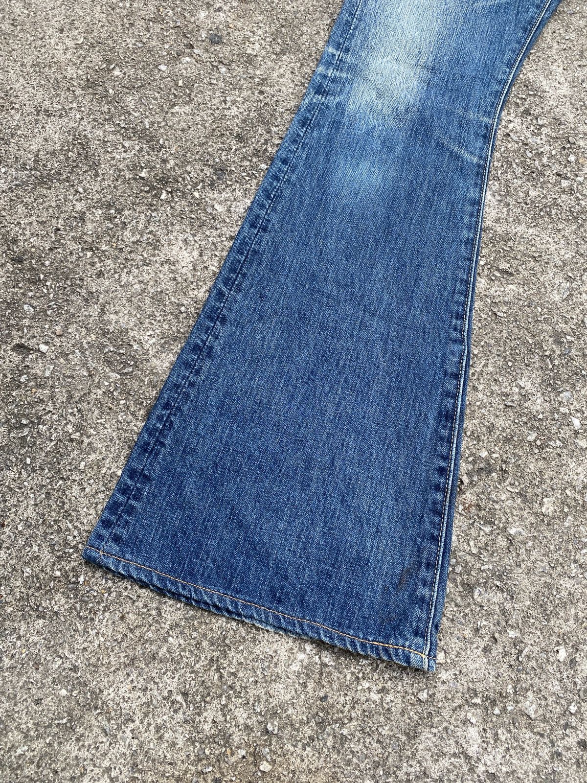 Japanese Brand × Kapital × Kapital Kountry Kapital Japan Flare Denim Blue Faded Design Size US 28 / EU 44 - 5 Thumbnail