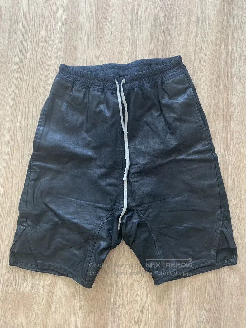 Rick Owens Rick Owens Leather Shorts Size 50. Size US 32 / EU 48 - 1 Thumbnail