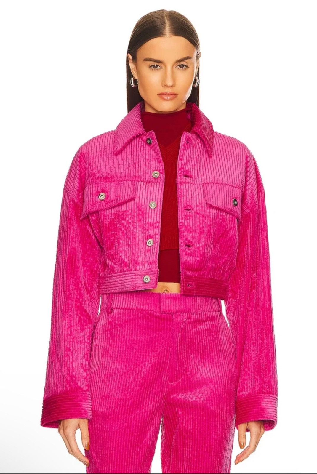 Image of L’Academie X Revolve Rue Jacket In Fuchsia Pink, Women's (Size XS)