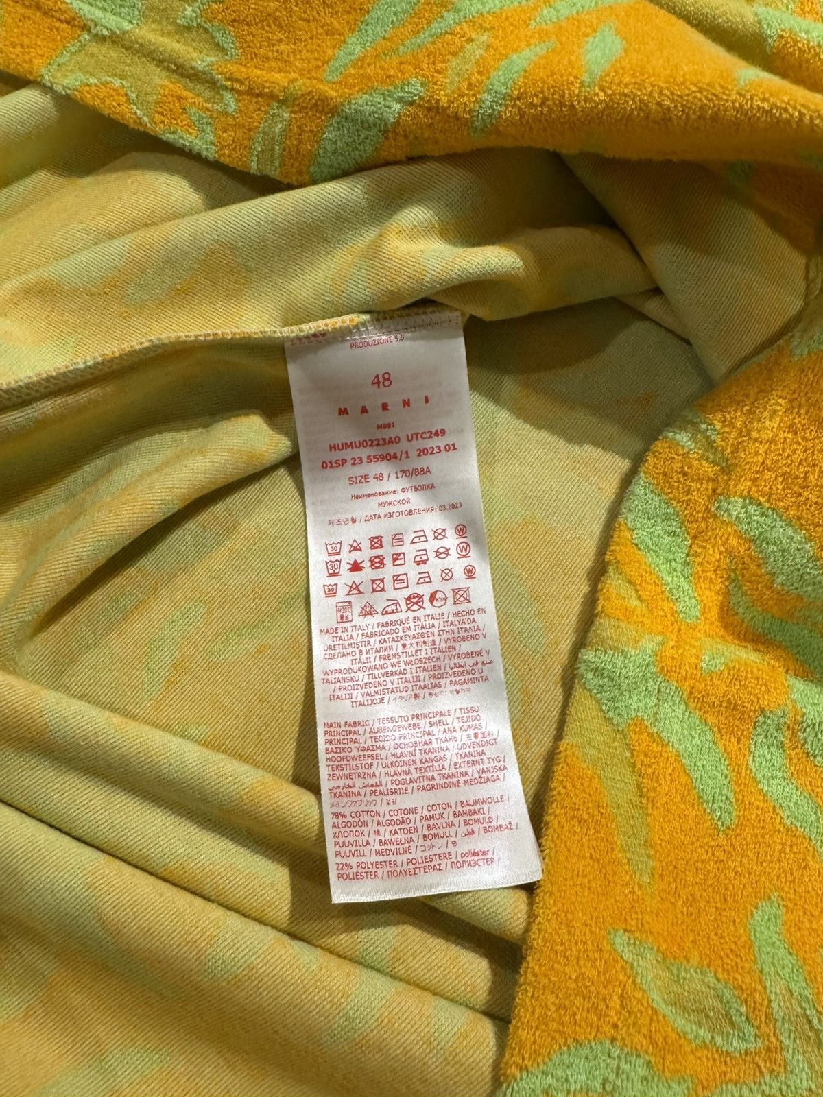 Marni Marni Towel Tshirt Size US M / EU 48-50 / 2 - 4 Thumbnail