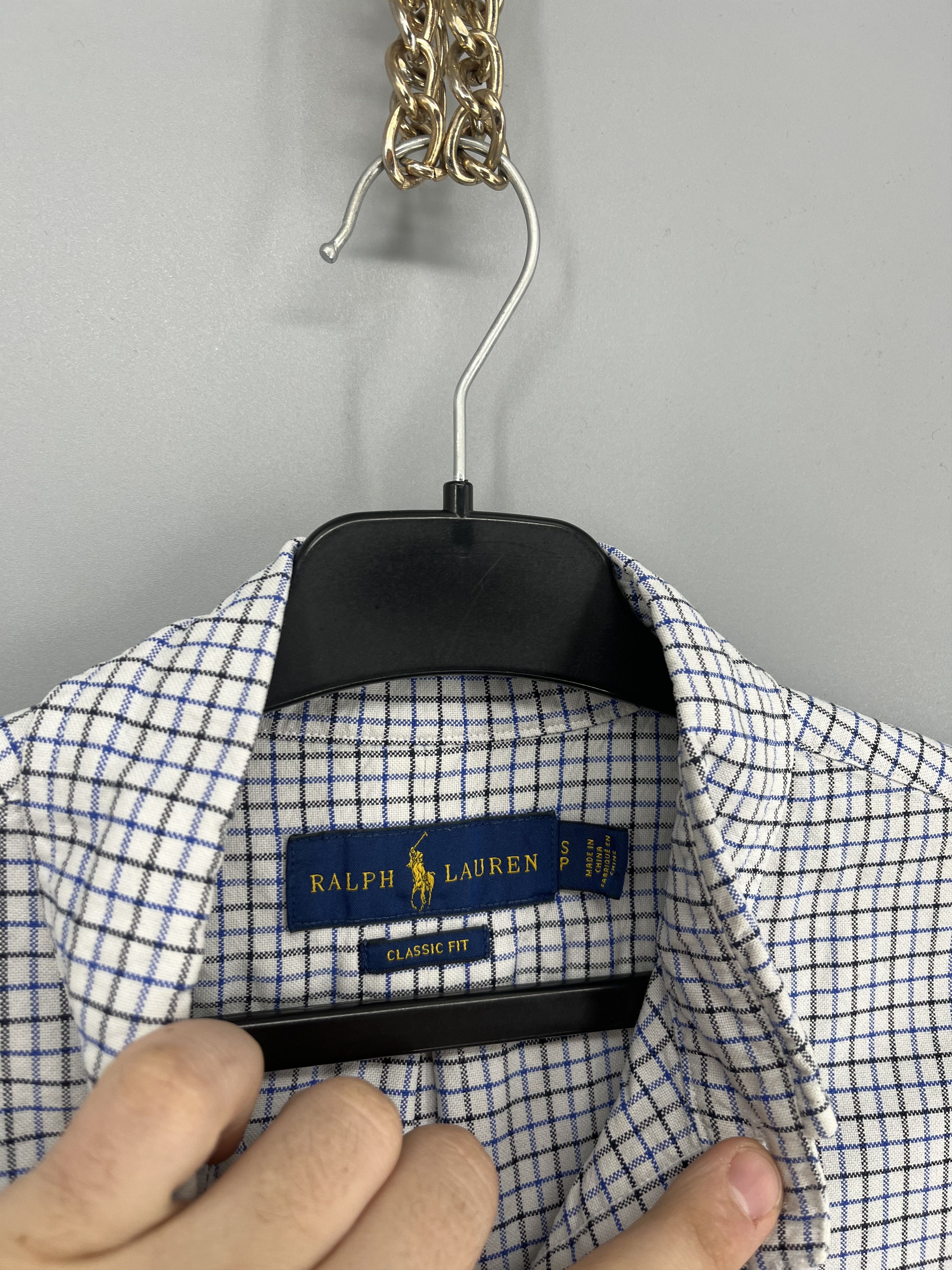 Polo Ralph Lauren Ralph Lauren Shirt Mens Medium Blue Check Classic Fit Button Size US S / EU 44-46 / 1 - 6 Thumbnail