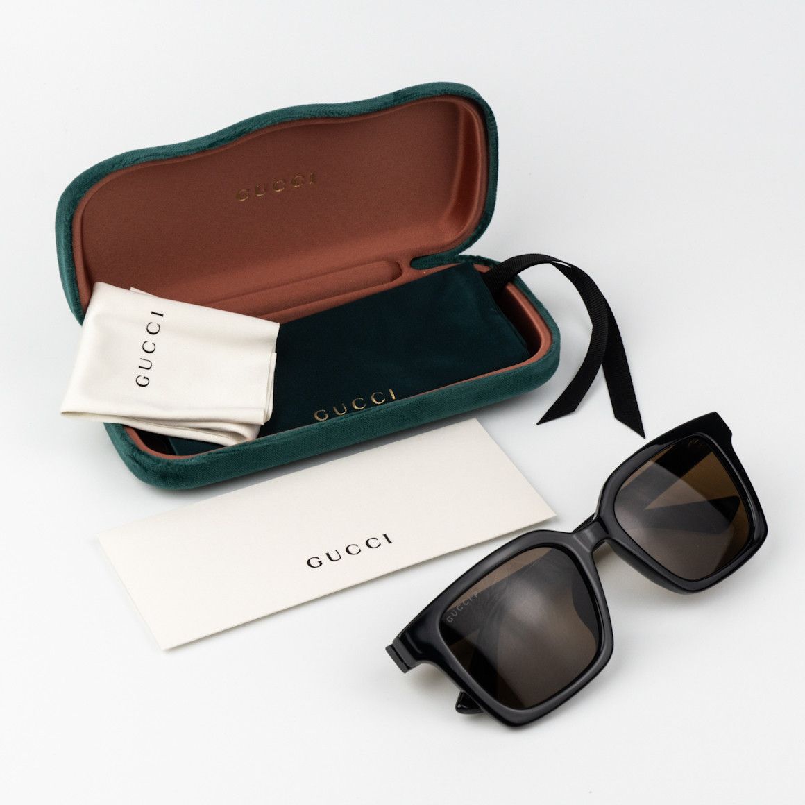 Gucci NEW Gucci GG1582SK 004 Polarized Square Unisex Sunglasses Size ONE SIZE - 9 Thumbnail