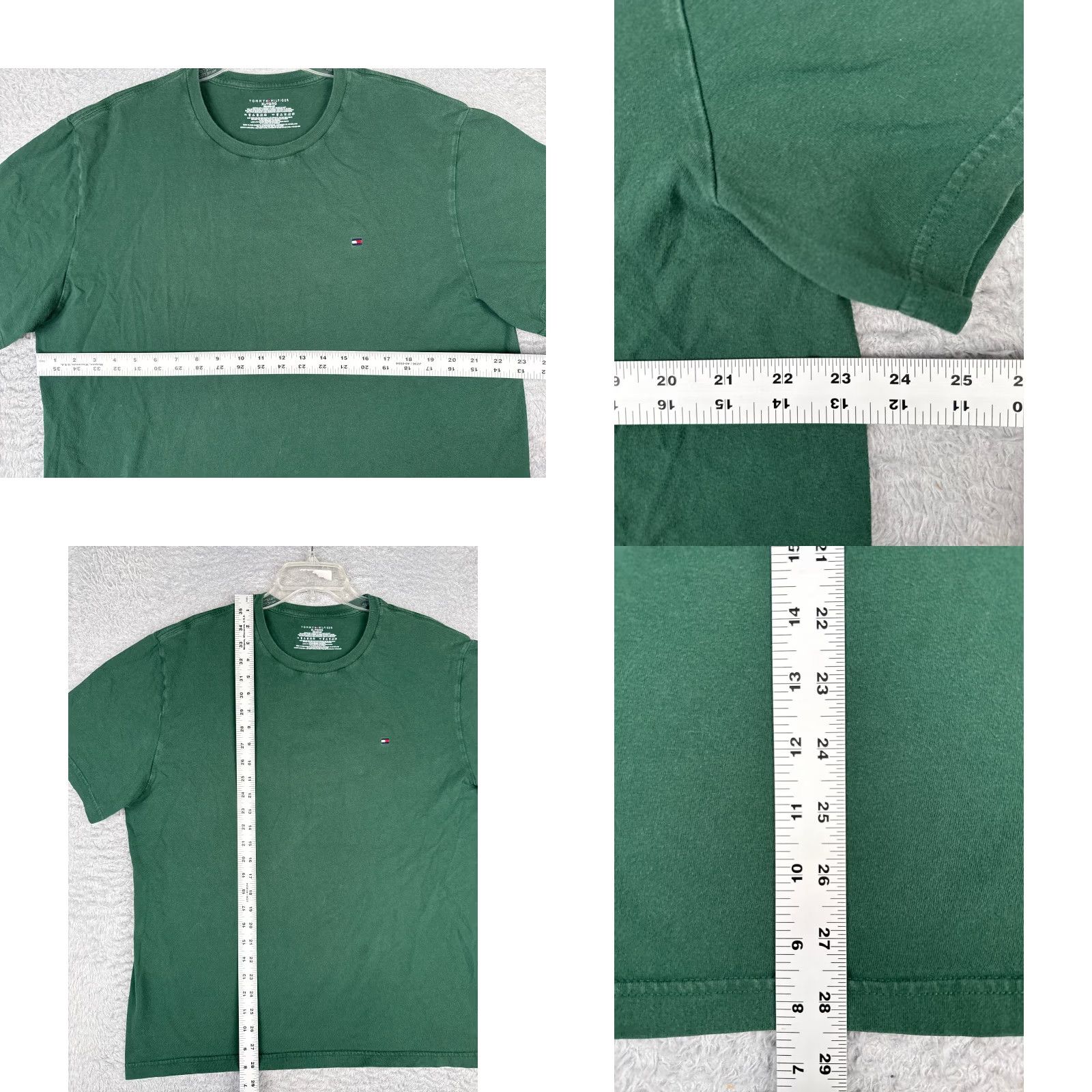 Tommy Hilfiger Tommy Hilfiger Shirt Adult XL Green Short Sleeve Crew Neck 100% Cotton Size US XL / EU 56 / 4 - 8 Thumbnail