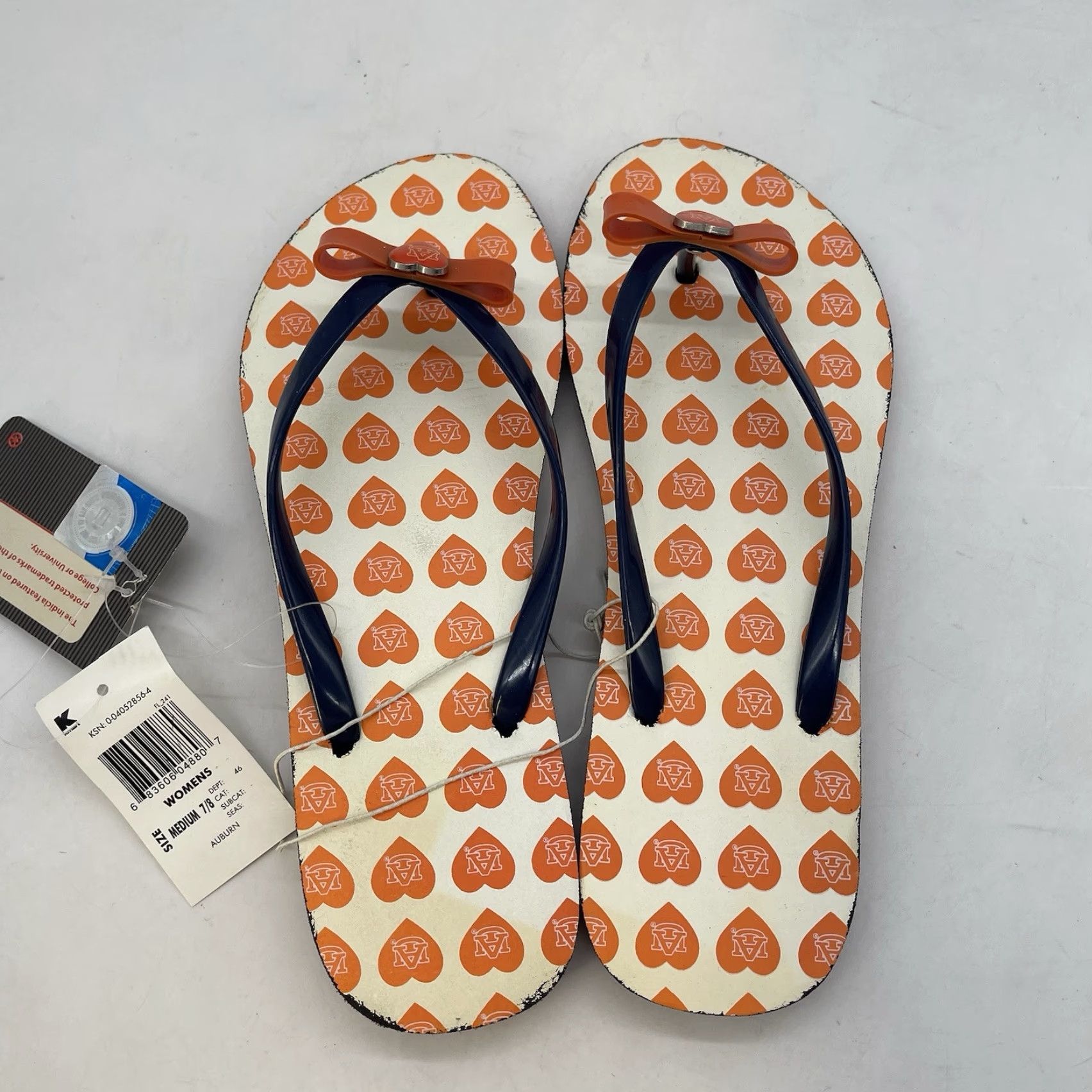 Crocs CROCS Auburn University Flip-Flops Women’s Size 7 Men’s Size 8 Orange Sports Sandals Size US 7 / IT 37 - 2 Thumbnail