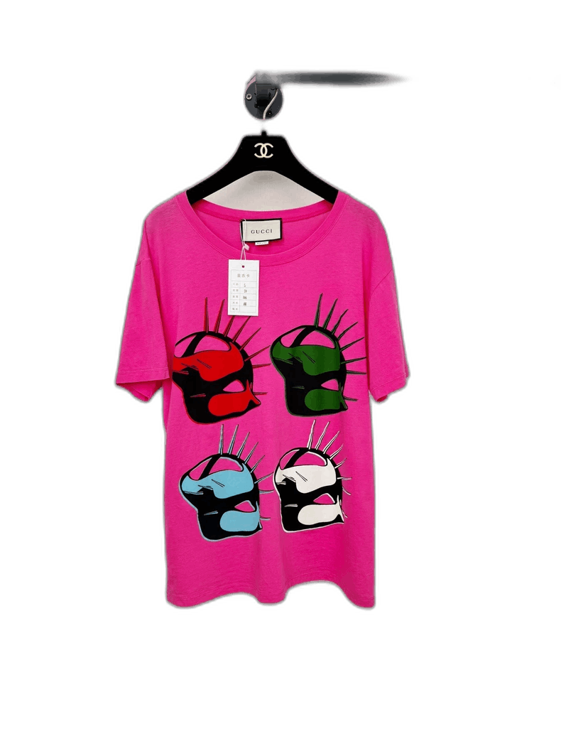 Gucci Gucci Short Sleeve Graphic Pink T-Shirt Size S / US 4 / IT 40 - 1 Thumbnail