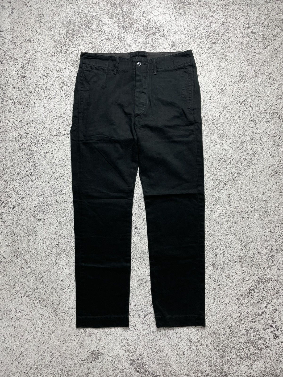 RRL Ralph Lauren RRL Ralph Lauren Black Officer Chino Pant Size US 30 / EU 46 - 1 Thumbnail