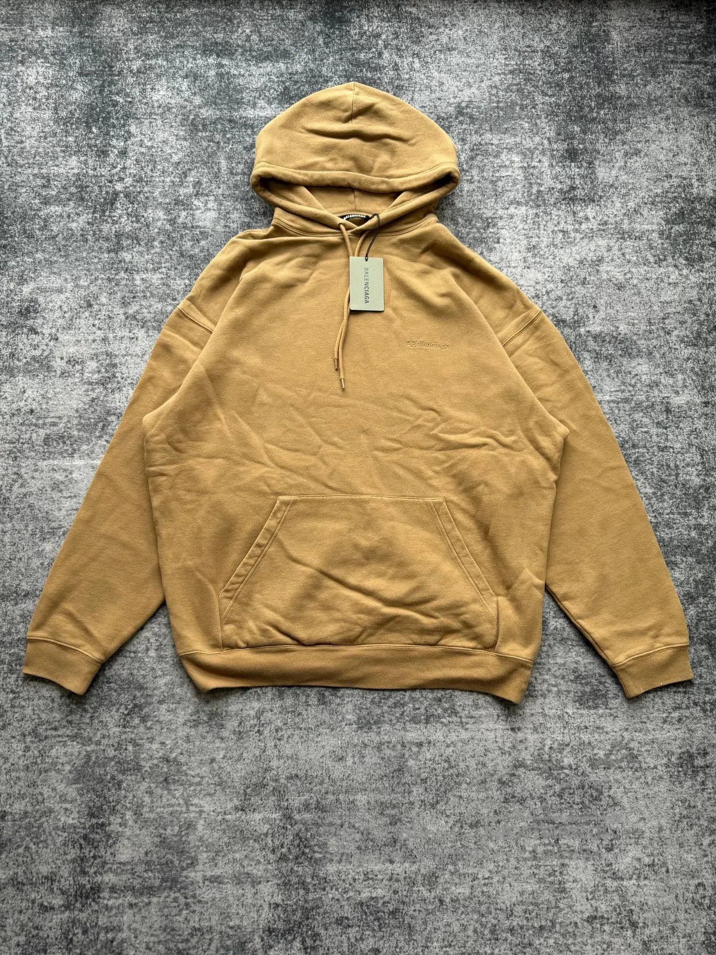 Balenciaga Balenciaga Khaki Double B Embroidery Hoodie. Size US S / EU 44-46 / 1 - 1 Thumbnail