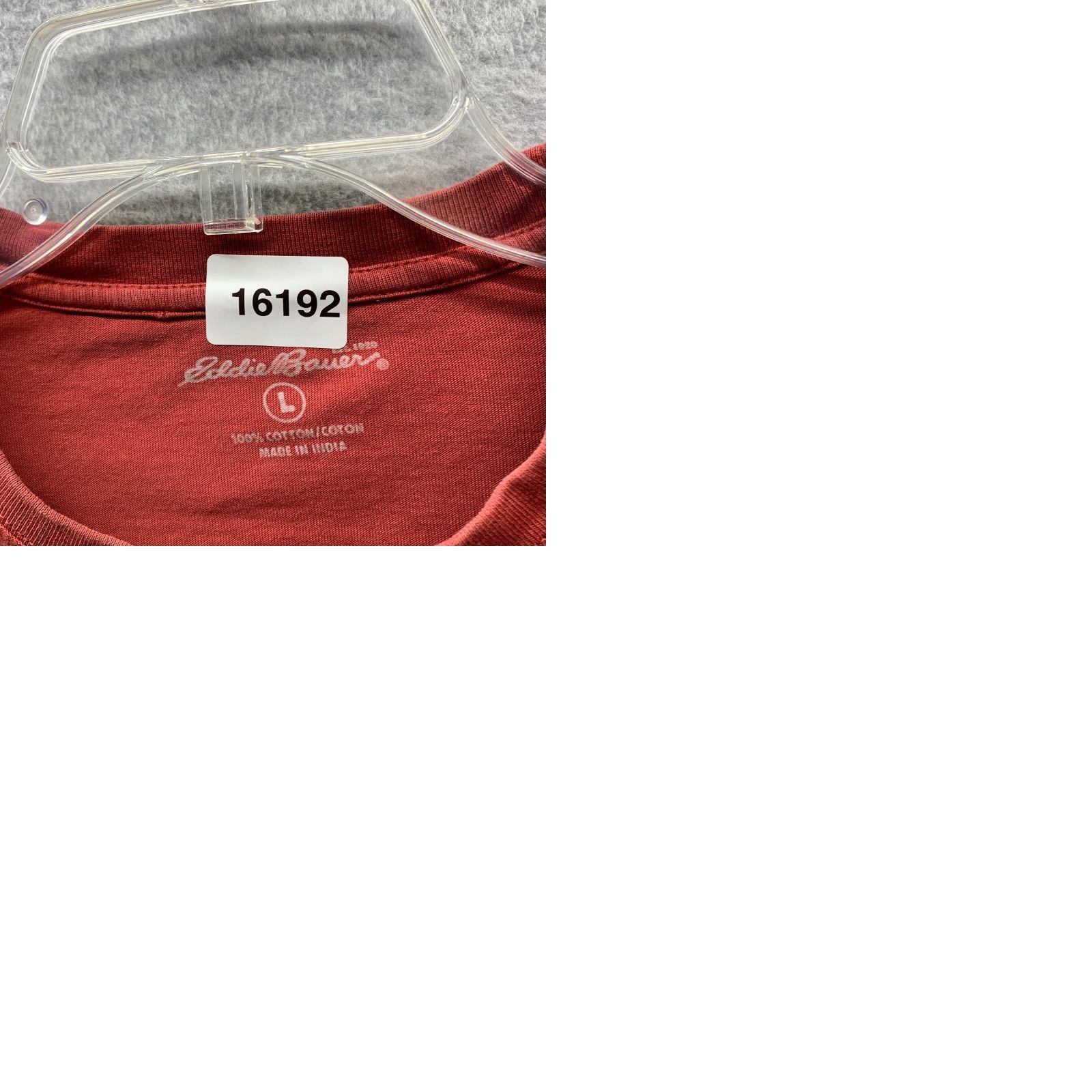 Eddie Bauer Eddie Bauer Shirt Men Red Cotton Classic Short Sleeve Crew Neck L Large 80s 90s Vintage: No Size US L / EU 52-54 / 3 - 9 Thumbnail