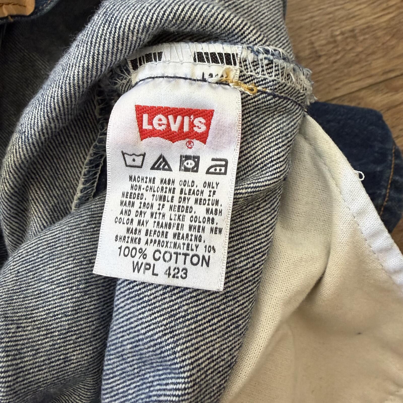 Levi's Vintage Y2K Levi’s 501 Button Fly Blue Denim Jeans 38x34 Size US 38 / EU 54 - 12 Thumbnail