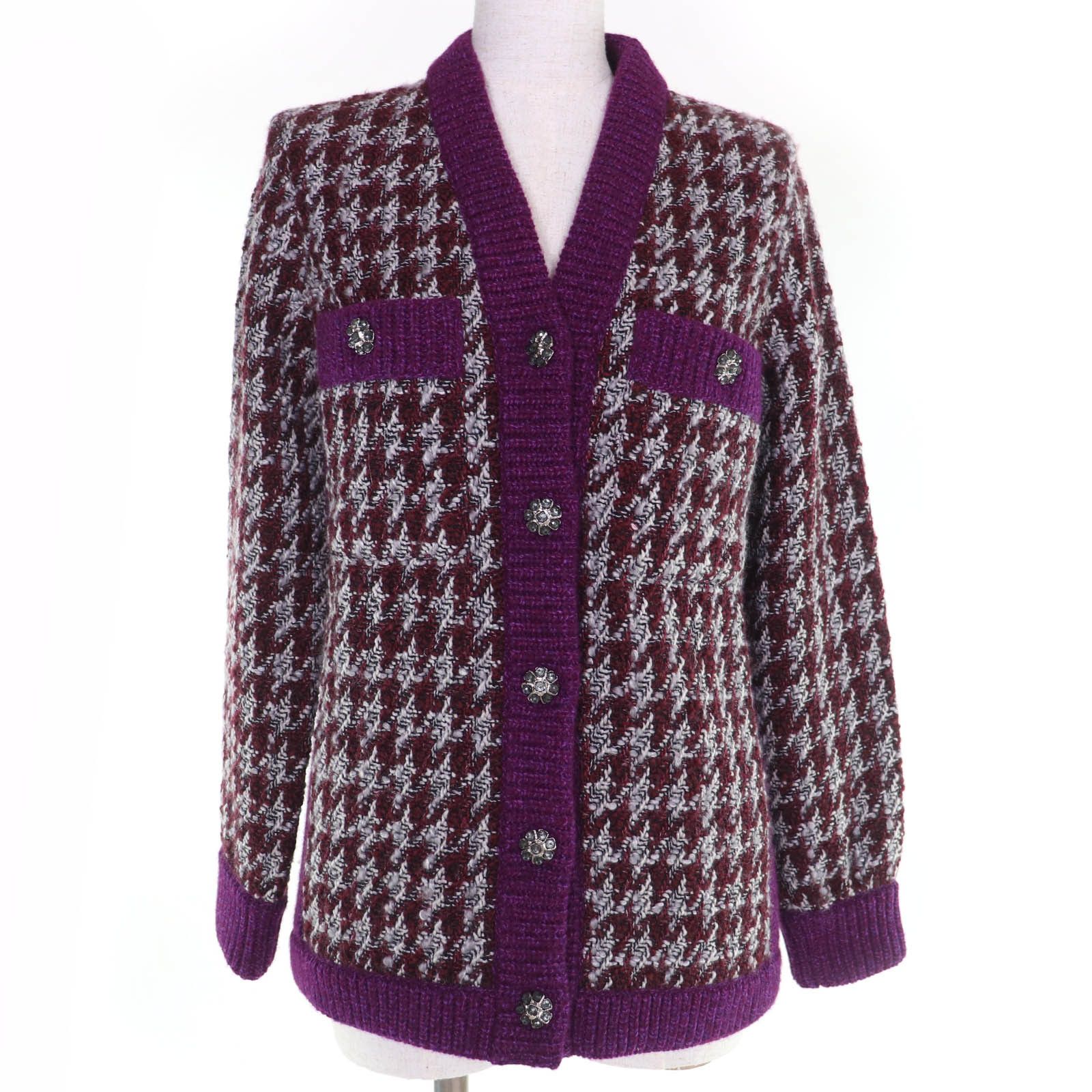 Chanel Chanel Chanel Cashmere Knit Cardigan Textile Tops P76138 DUTY FREE for USA Size ONE SIZE - 1 Thumbnail