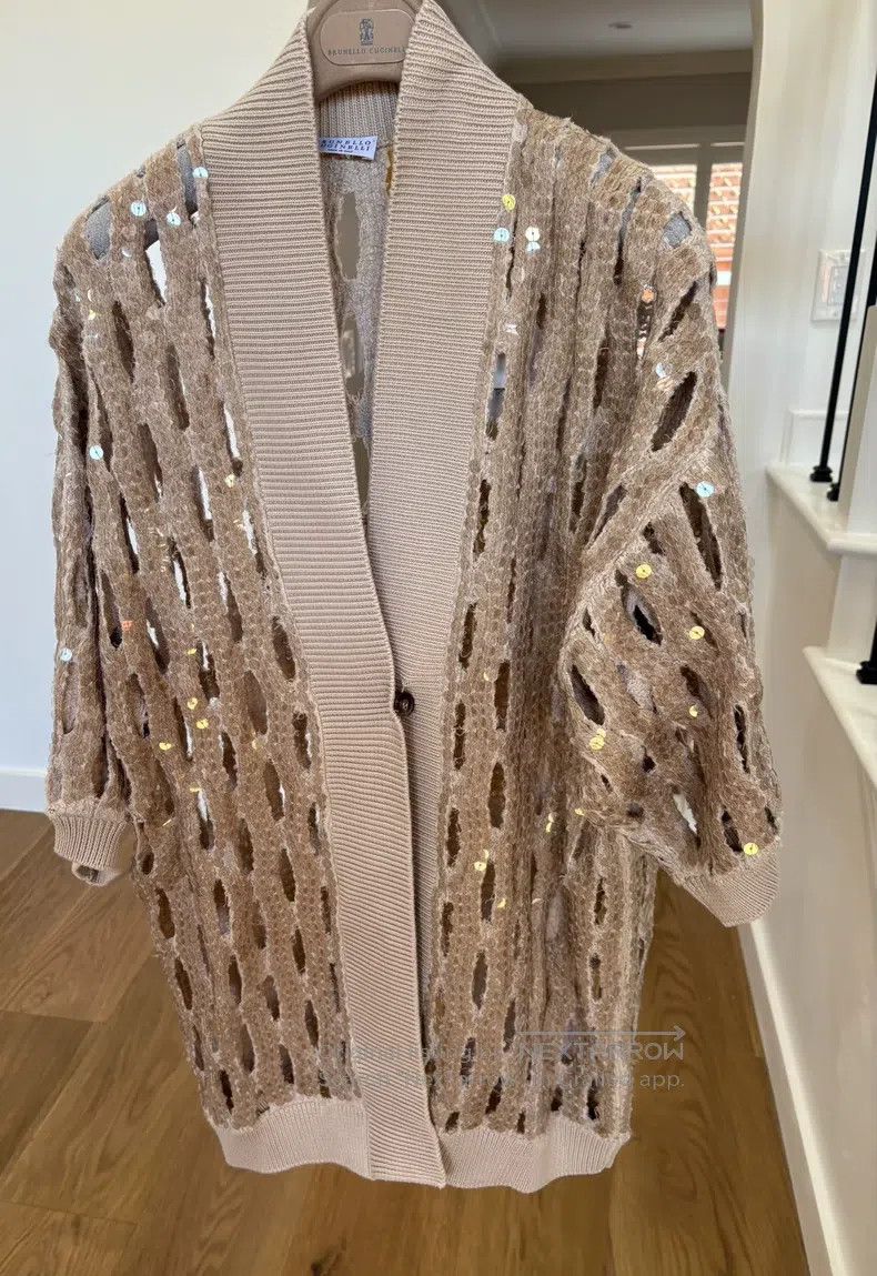 Brunello Cucinelli Brunello Cucinelli Sequined Cardigan Size S / US 4 / IT 40 - 3 Thumbnail