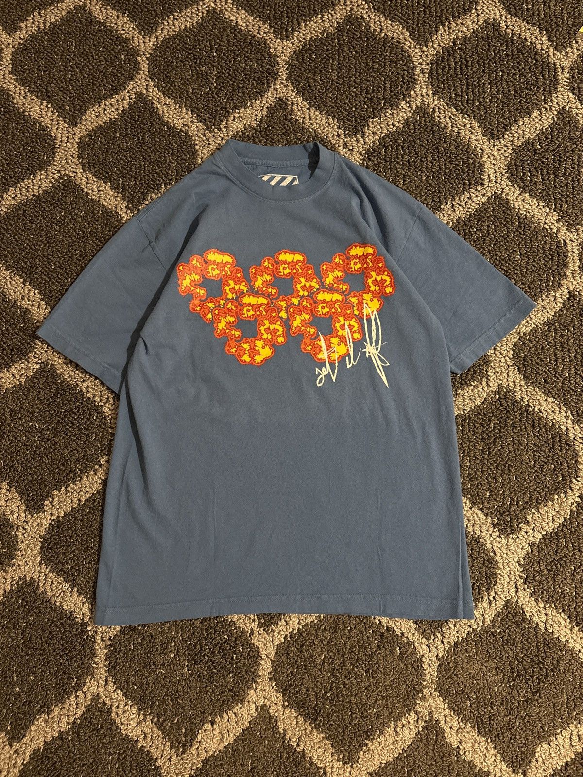 DENIM TEARS Denim Tears x Offset tee Blue Size US M / EU 48-50 / 2 - 1 Thumbnail
