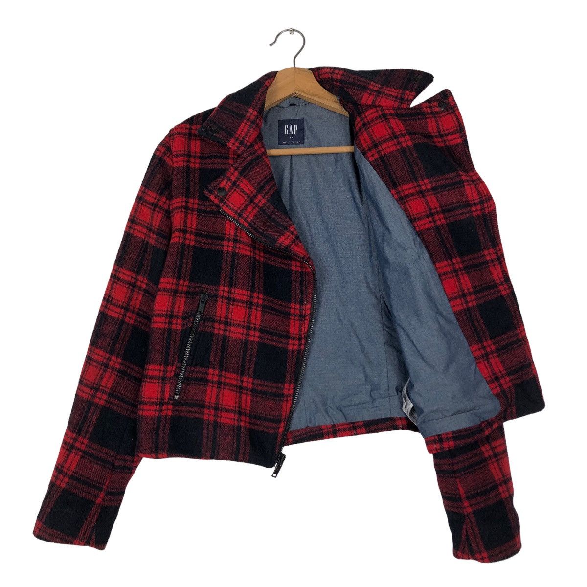 Japanese Brand 🔥Cropped Biker Jacket Gap Japan Issey Miyake Double Breast Size US XS / EU 42 / 0 - 11 Thumbnail