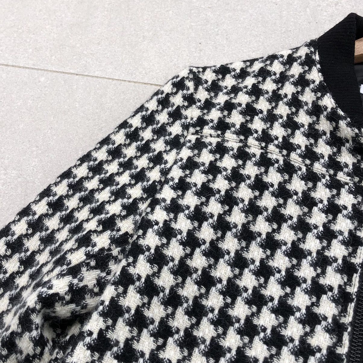 Japanese Brand Japanese Brand GGD Houndstooth Bomber Jacket In Black/white Size S / US 4 / IT 40 - 7 Thumbnail